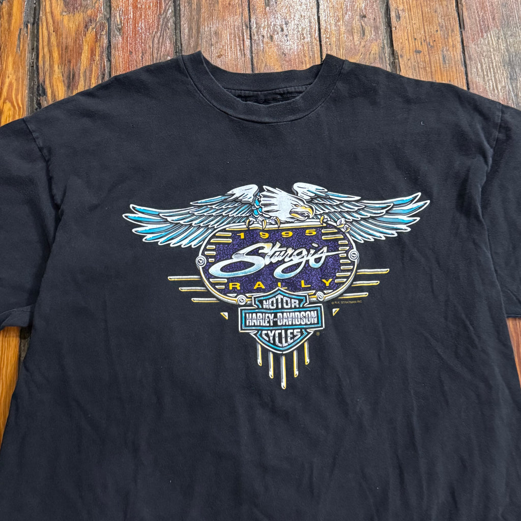 Vintage Harley Davidson Strugis Rally ‘95 T-shirt Sz XL