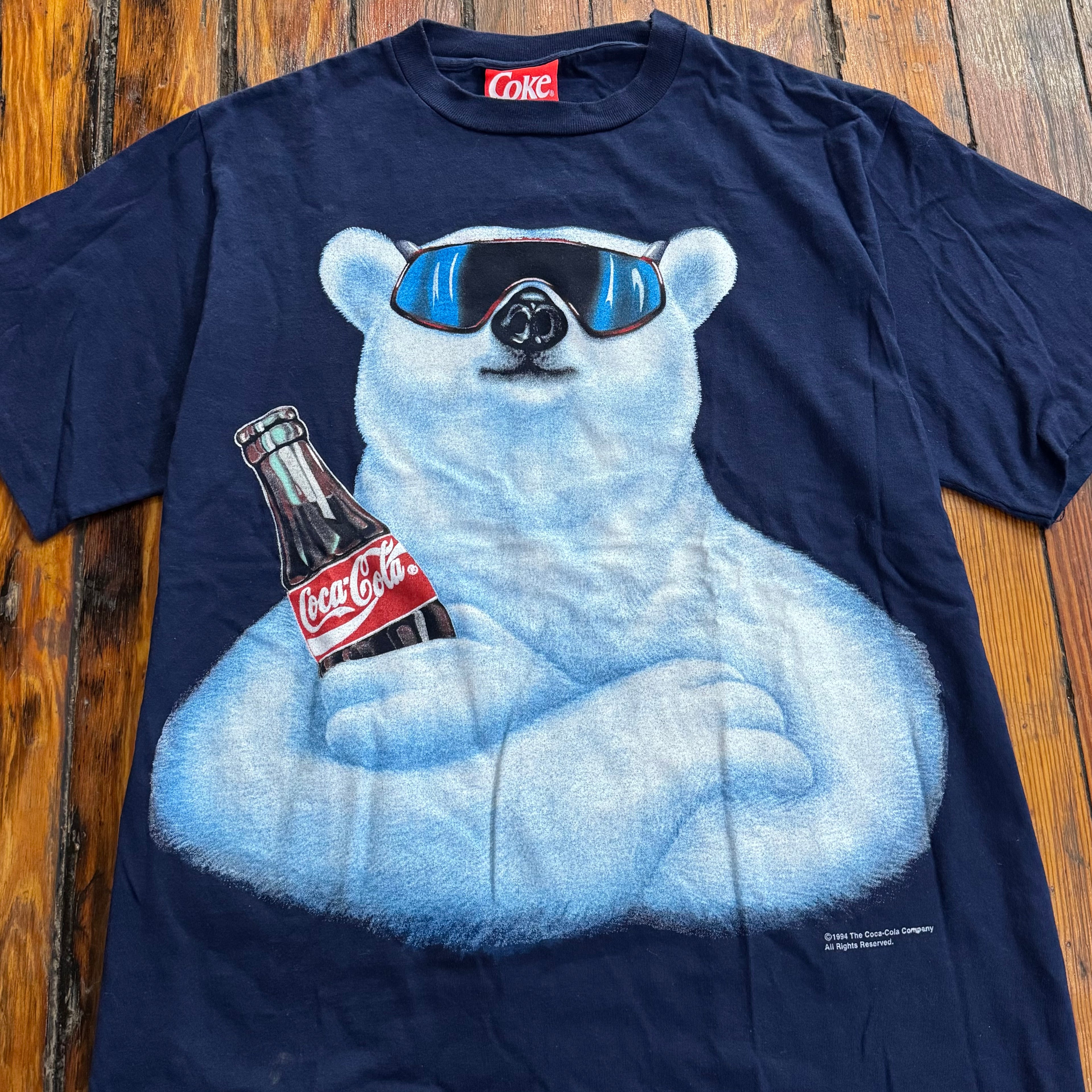 Vintage Coca-Cola Polar Bear T-shirt Sz XL
