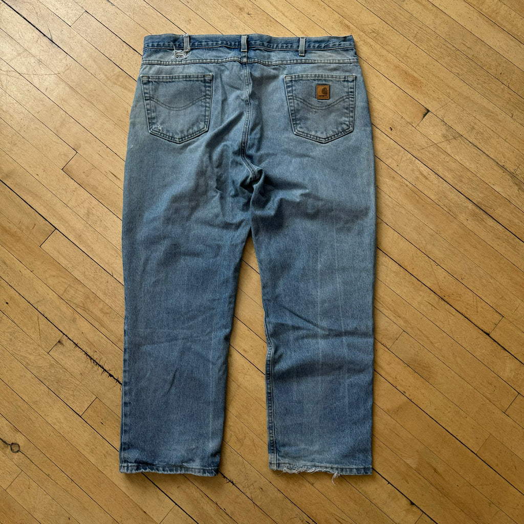 Vintage Light Wash Carhartt Denim Jeans Sz 42x30