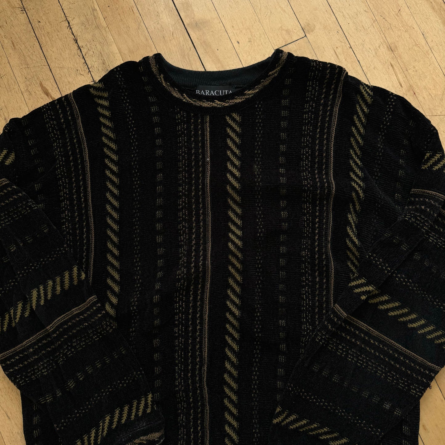 Vintage Baracuta Patterned Sweater Sz XL