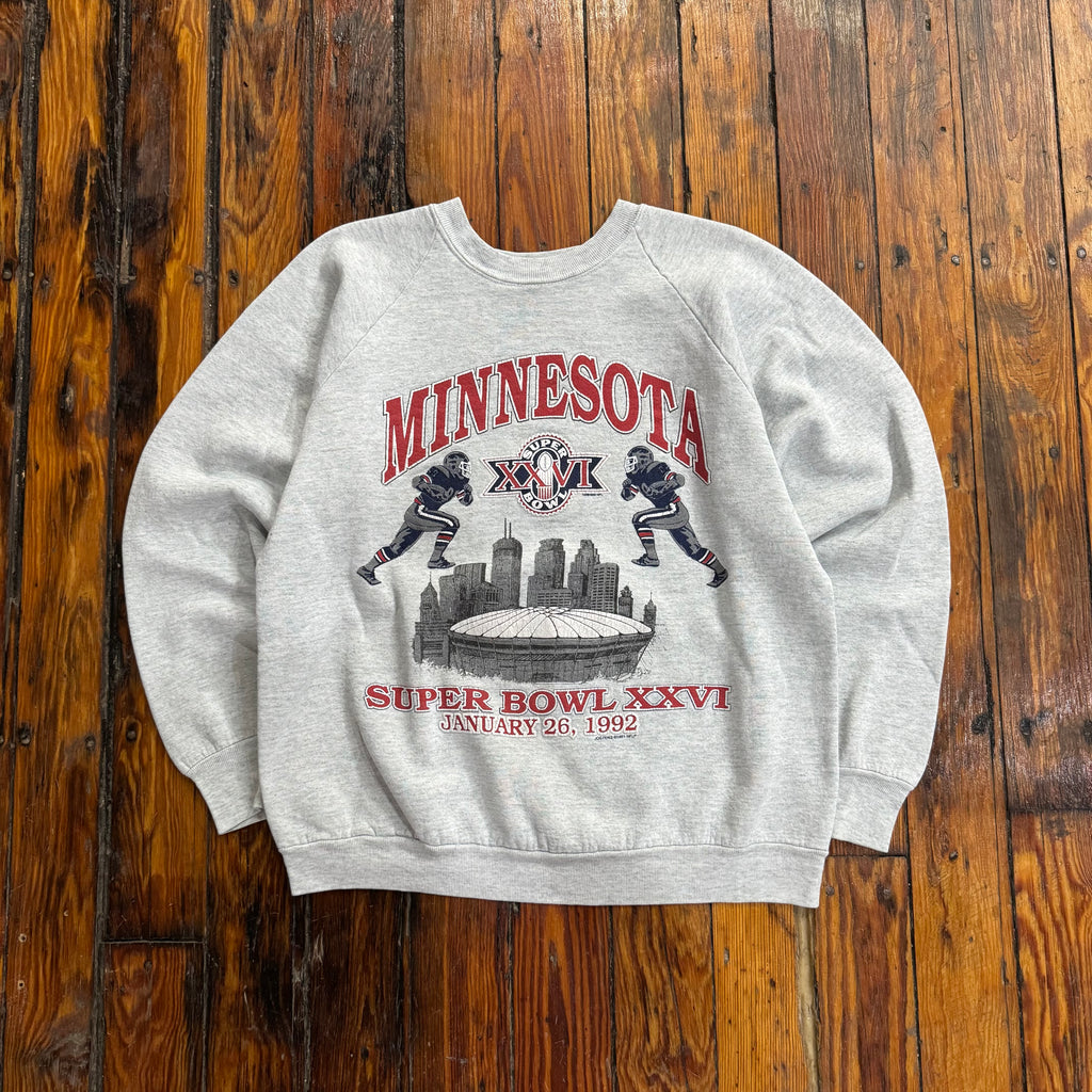 Vintage Minnesota Super Bowl CrewNeck Sz L