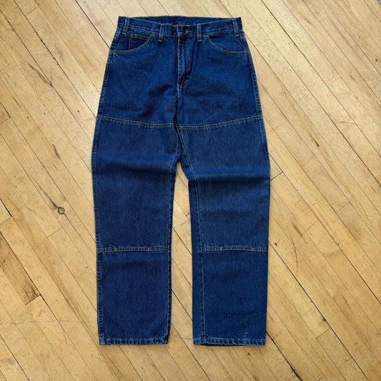 Vintage Dickies Double Knee Denim Jeans Sz 33x32