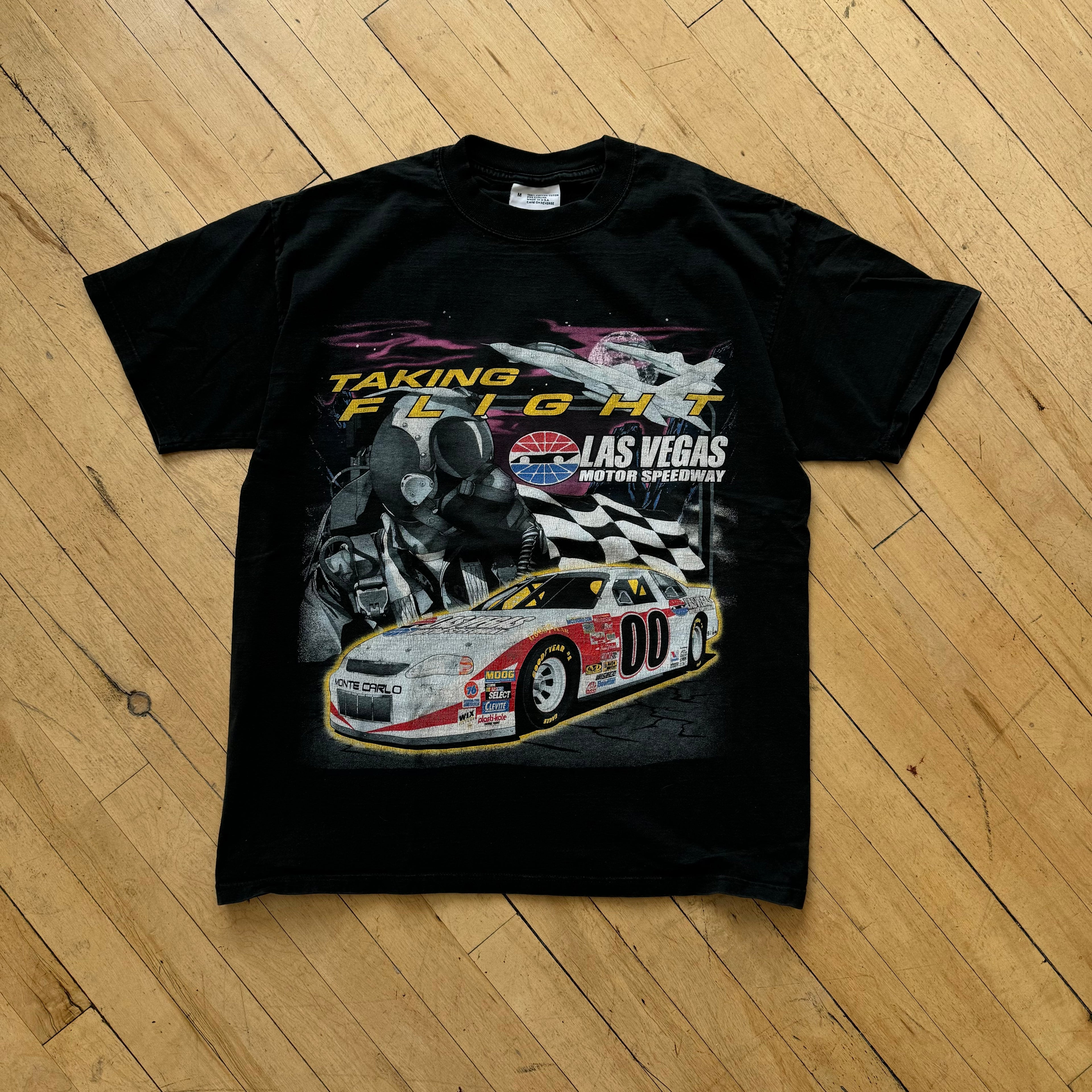 Vintage Las Vegas Taking Flight Nascar T-shirt Sz M