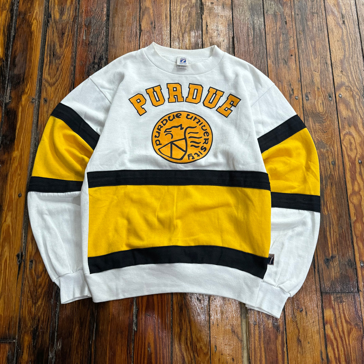 Vintage Logo 7 Purdue Crewneck Sz M