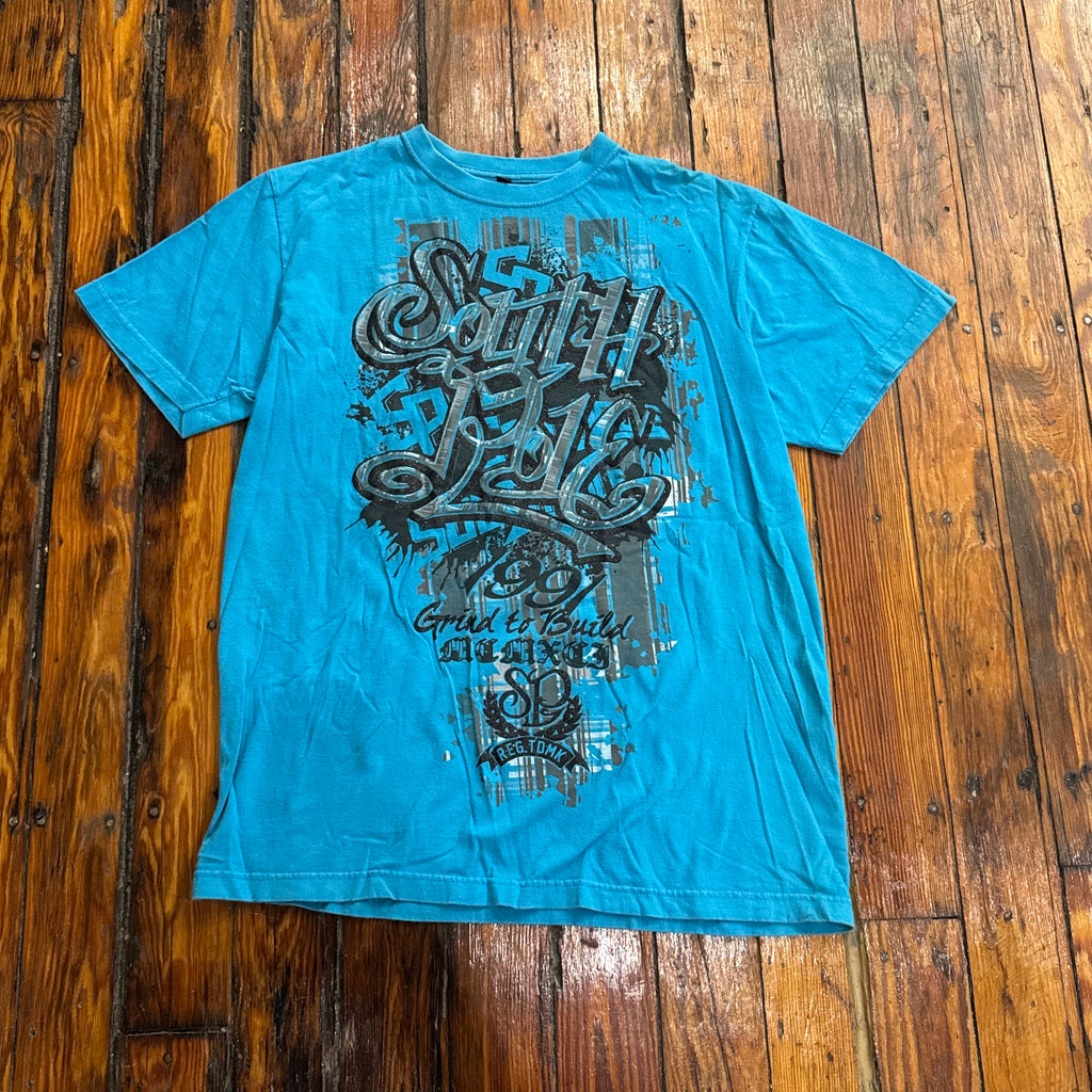 Y2K SouthPole Graffiti Logo T-shirt Sz L
