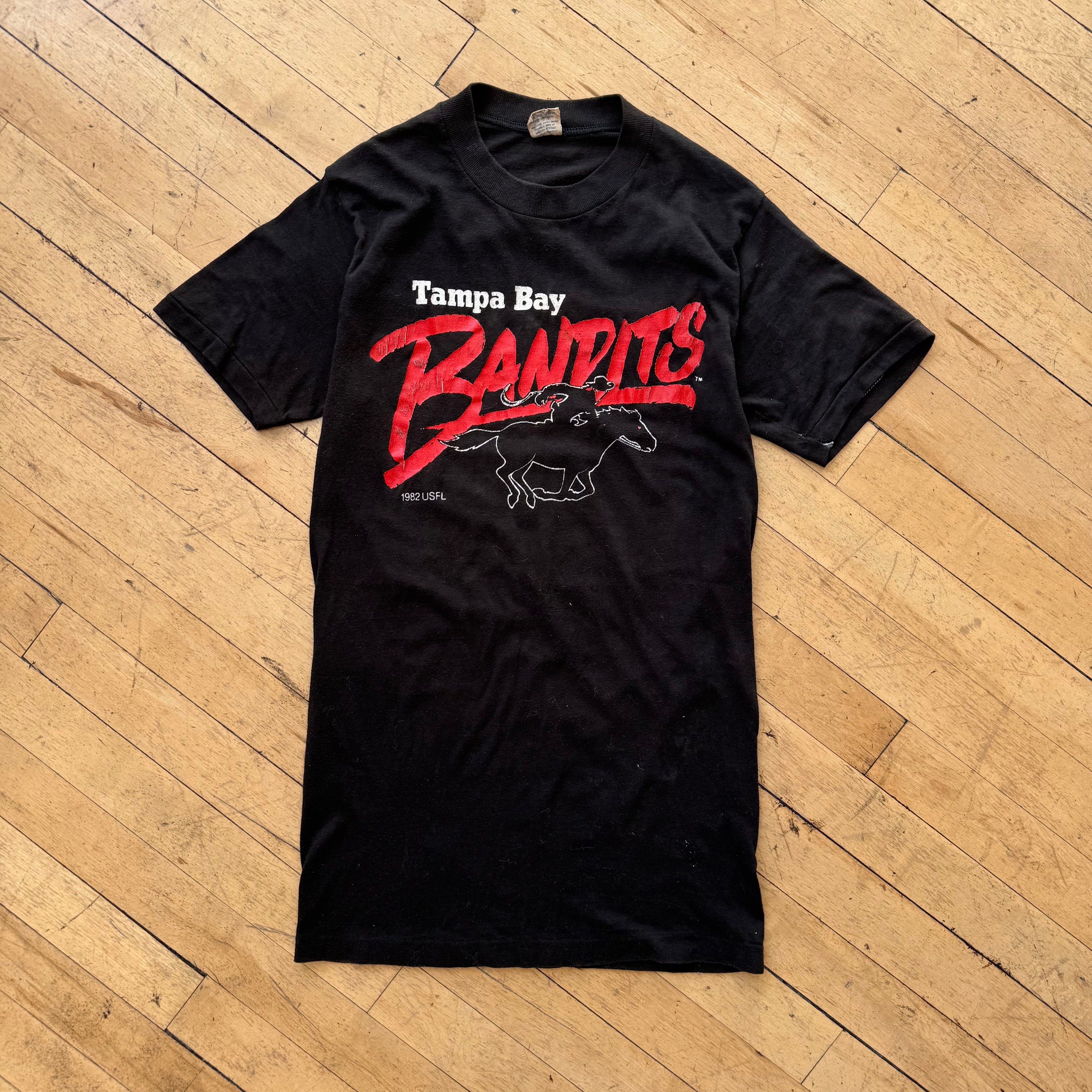 Vintage Logo 7 Tampa Bay Bandits T-shirt Sz M