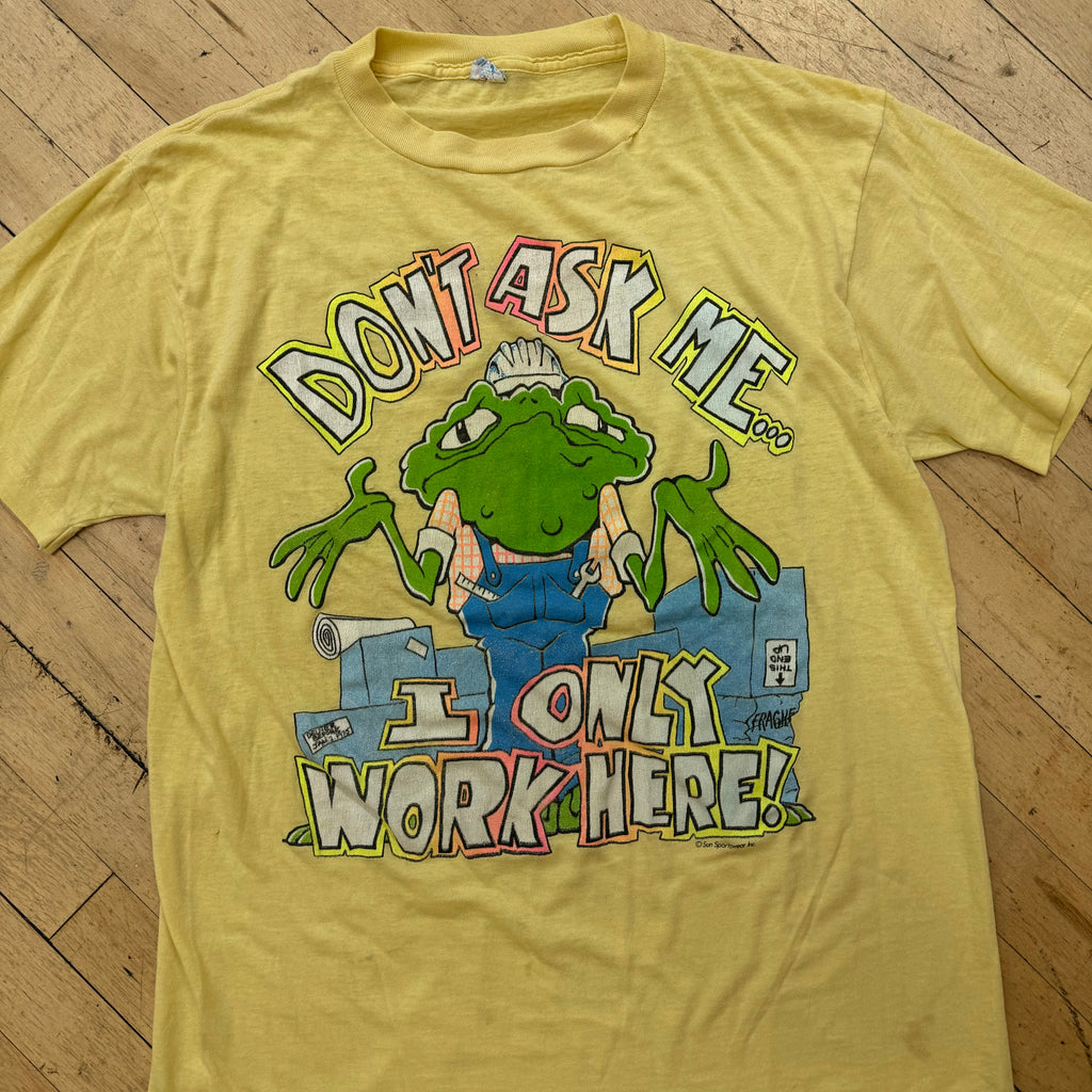 Vintage Don’t Ask me Questions T-shirt Sz L