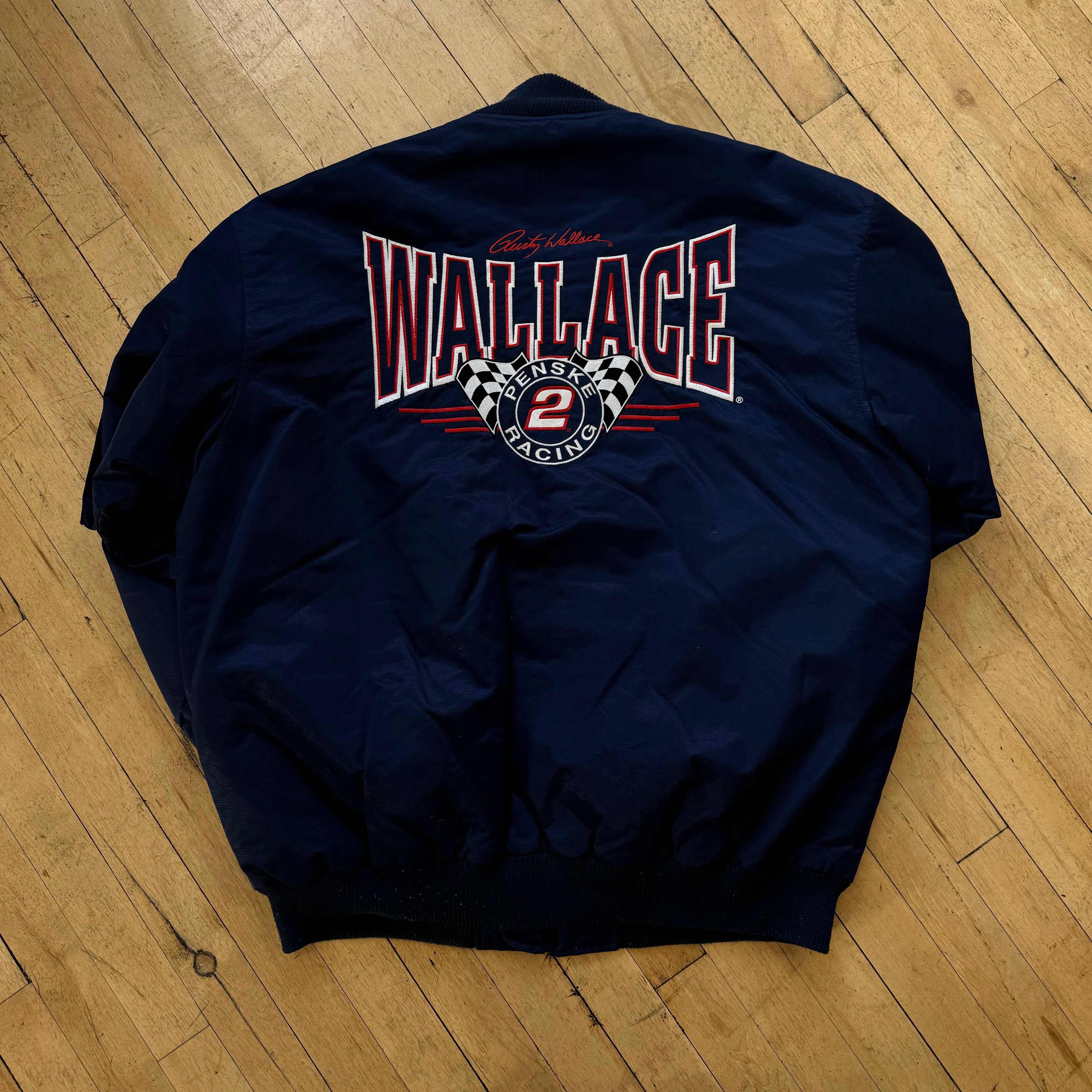 Vintage Chase Rusty Wallace Nascar Jacket Sz L