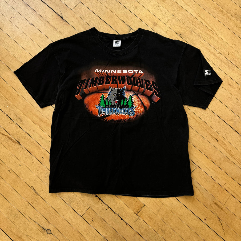 Vintage Starter Minnesota Timberwolves T-shirt Sz XL