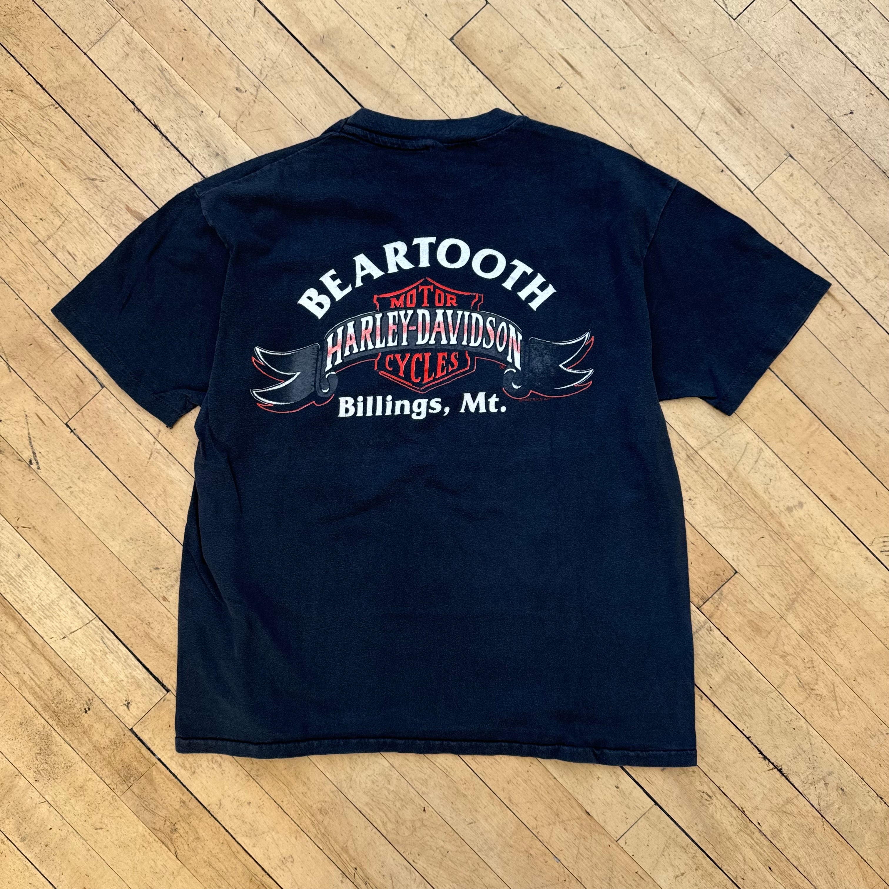 Vintage Harley Davidson #1 Most Wanted T-shirt Sz L