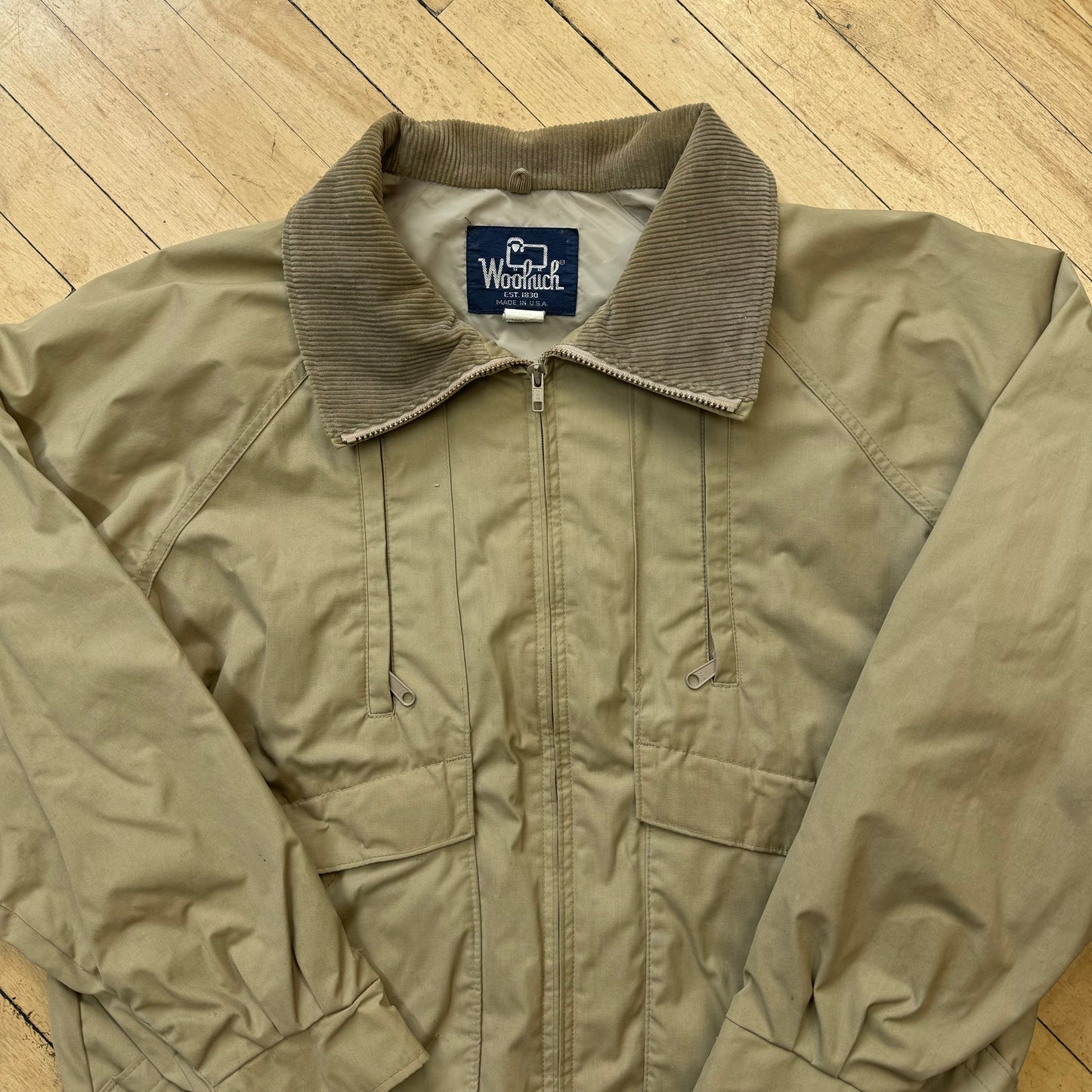 Vintage WoolRich Pocket Zip-Up Jacket Sz L