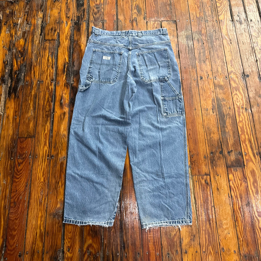 Vintage Route 66 Thrashed Denim Jeans Sz 36x32