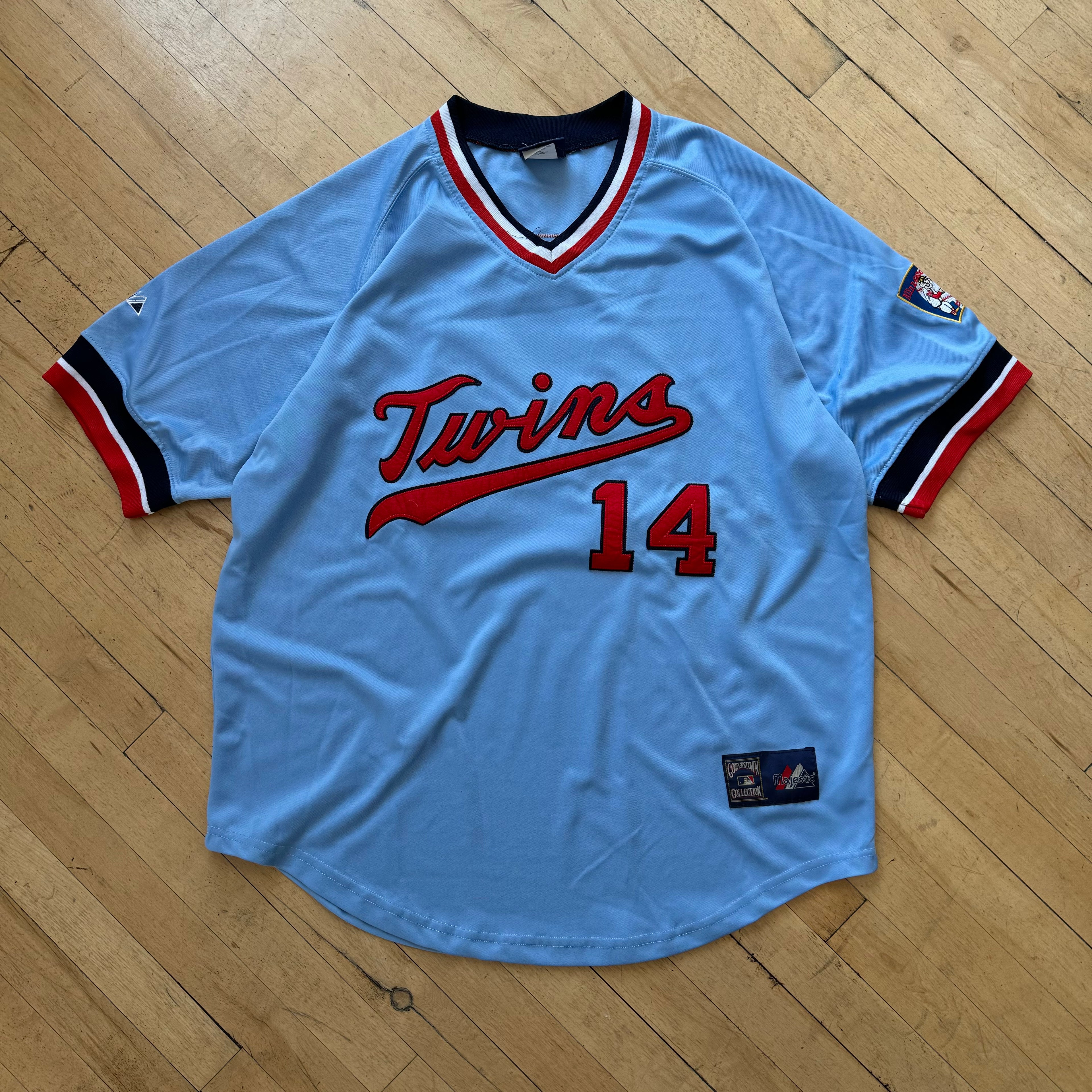 Minnesota Twins Majestic “Harbek” Baseball Jersey Sz XL