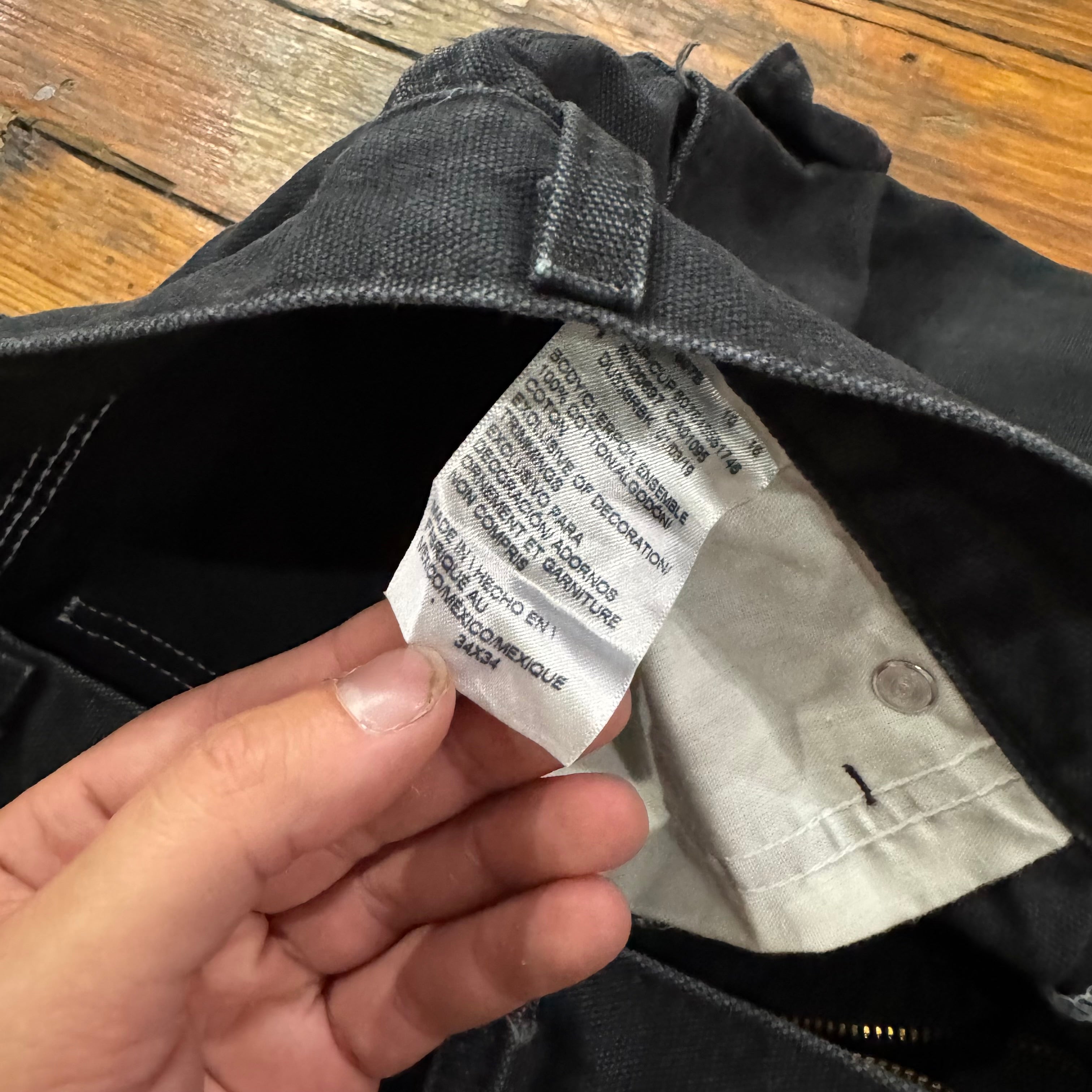 Vintage Black Dickies Denim Jeans Sz 34x34