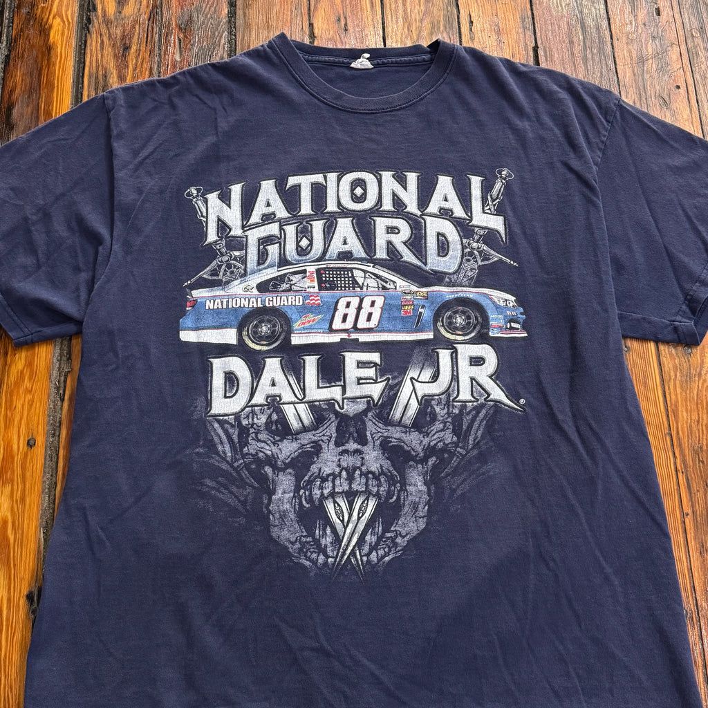 Y2K National Guard Dale Jr T-shirt Sz XL
