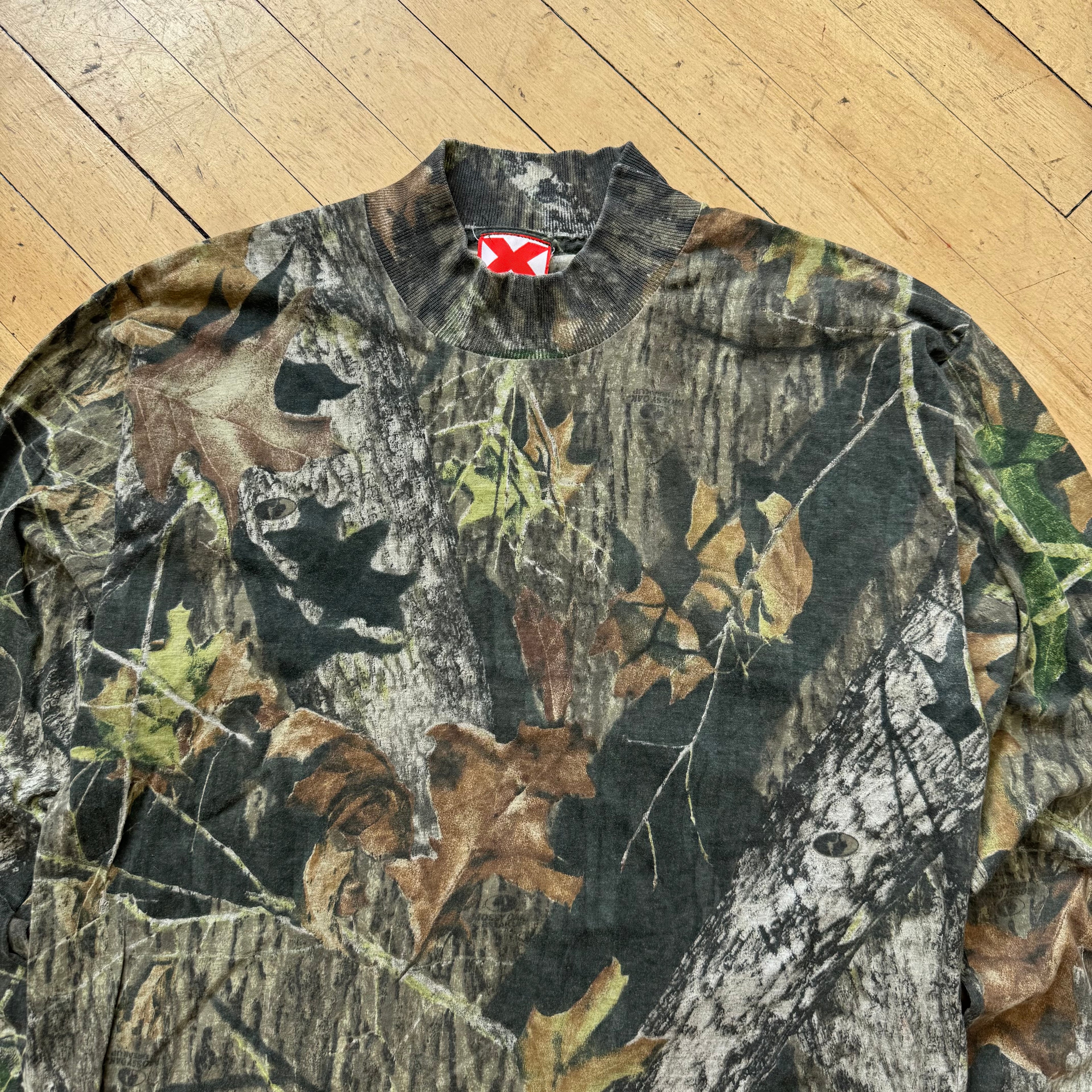 Vintage X Scent Camo Long Sleeve T-shirt Sz L