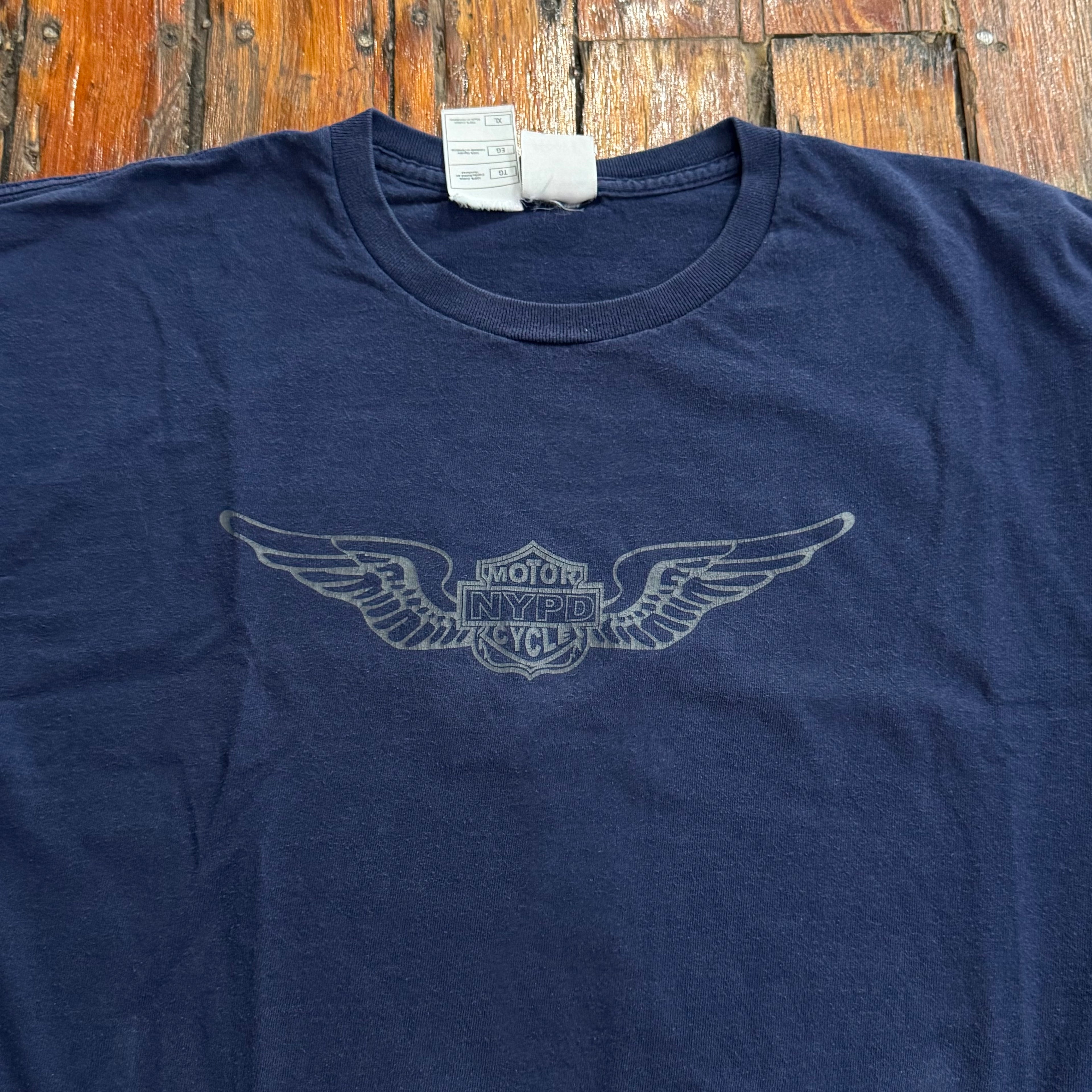 Vintage NYPD Motor Cycle T-shirt Sz L