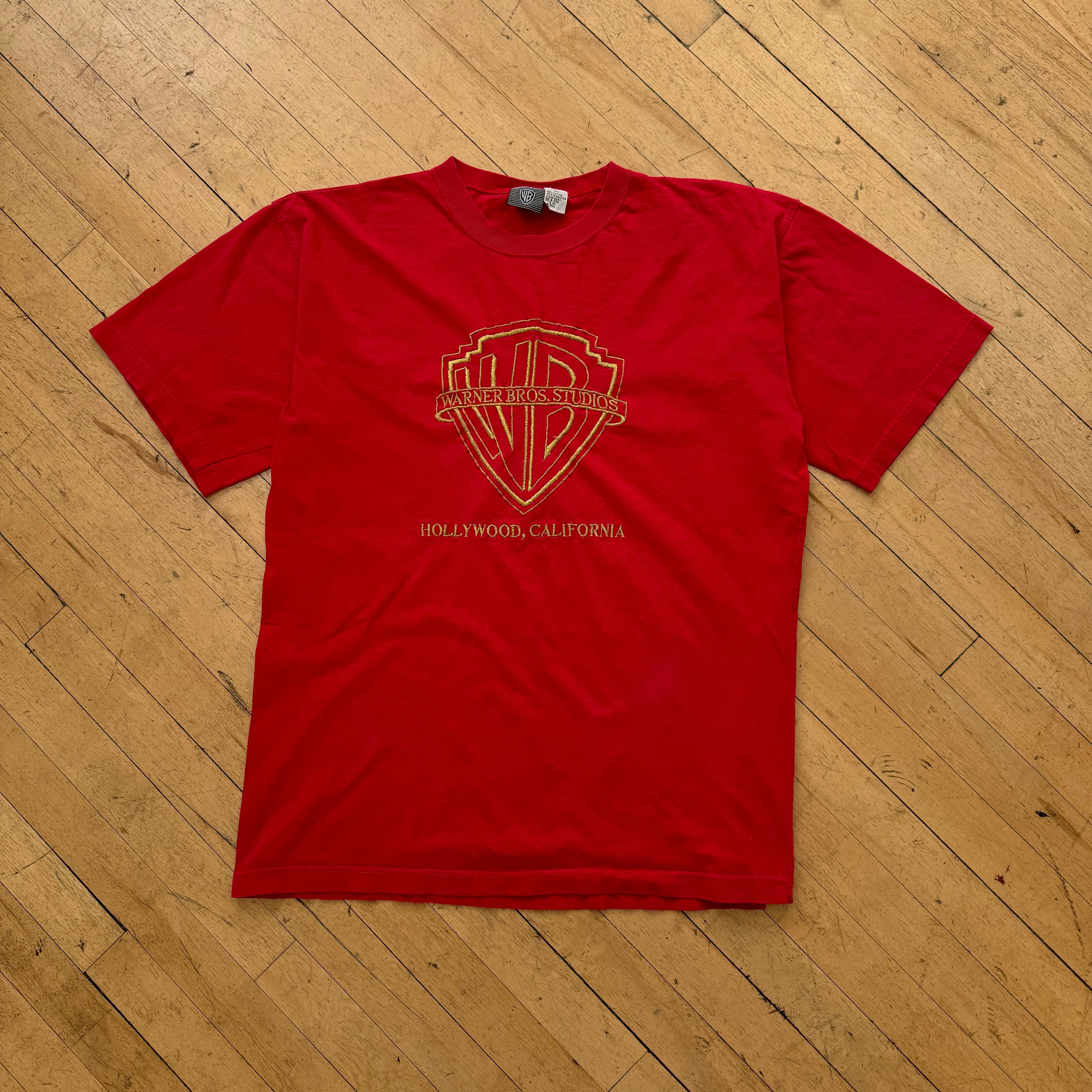 Vintage Warner Bros Embroidered T-shirt Sz XL