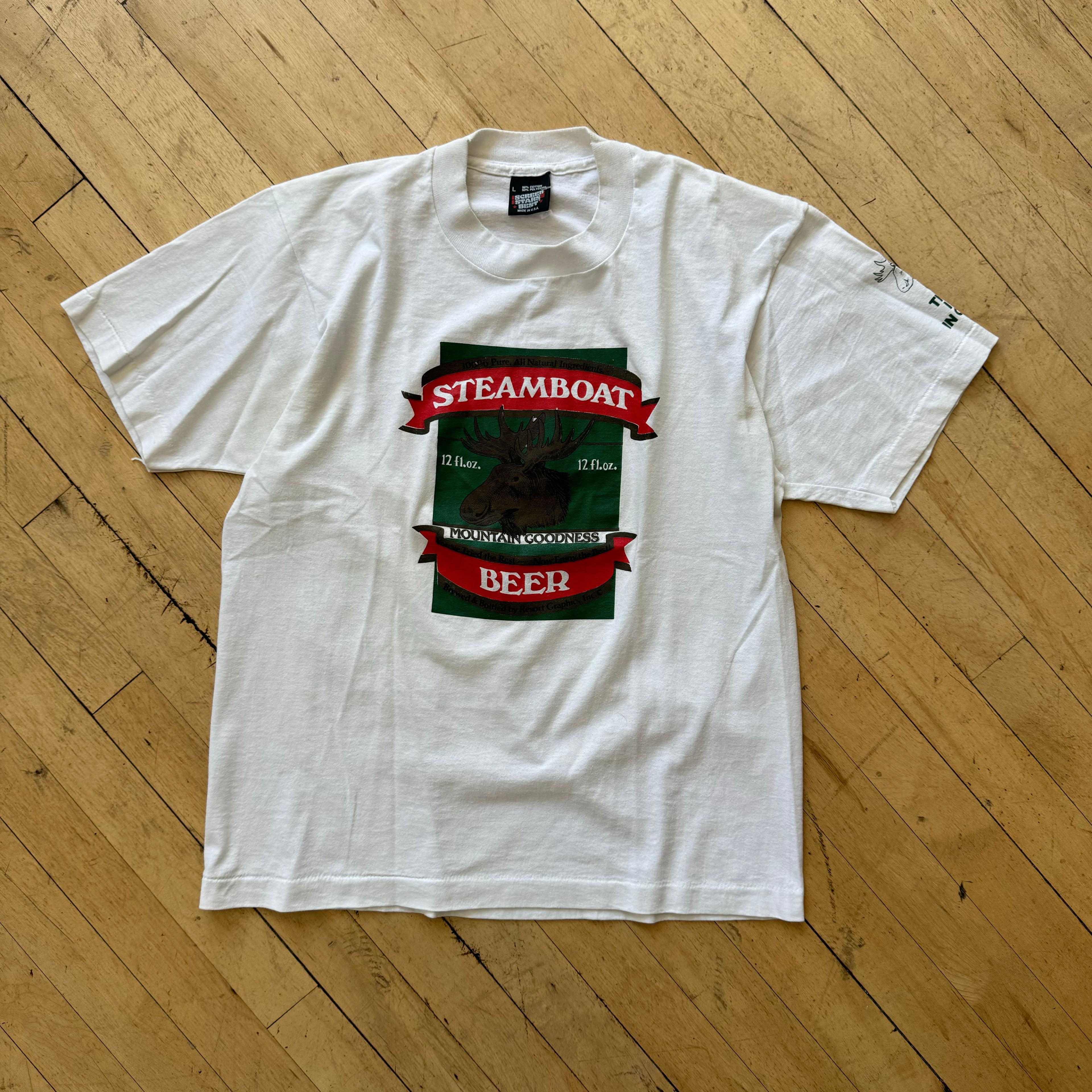 Vintage Steam Boat Beer T-shirt Sz M