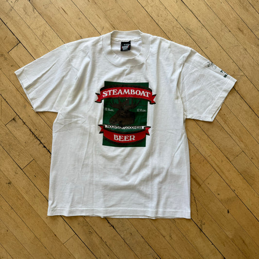 Vintage Steam Boat Beer T-shirt Sz M