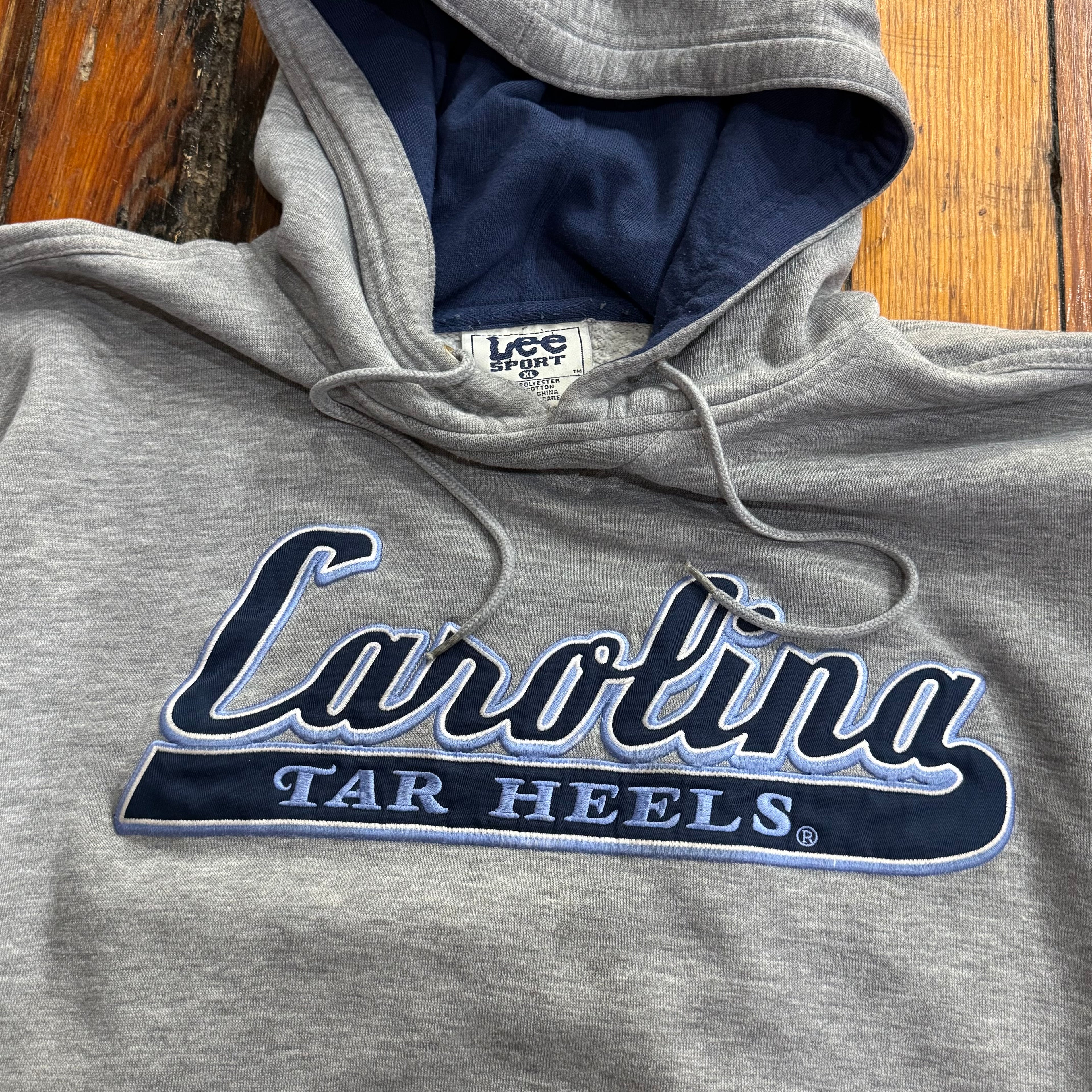Vintage Lee Sports Carolina Tar-heels Hoodie Sz XL