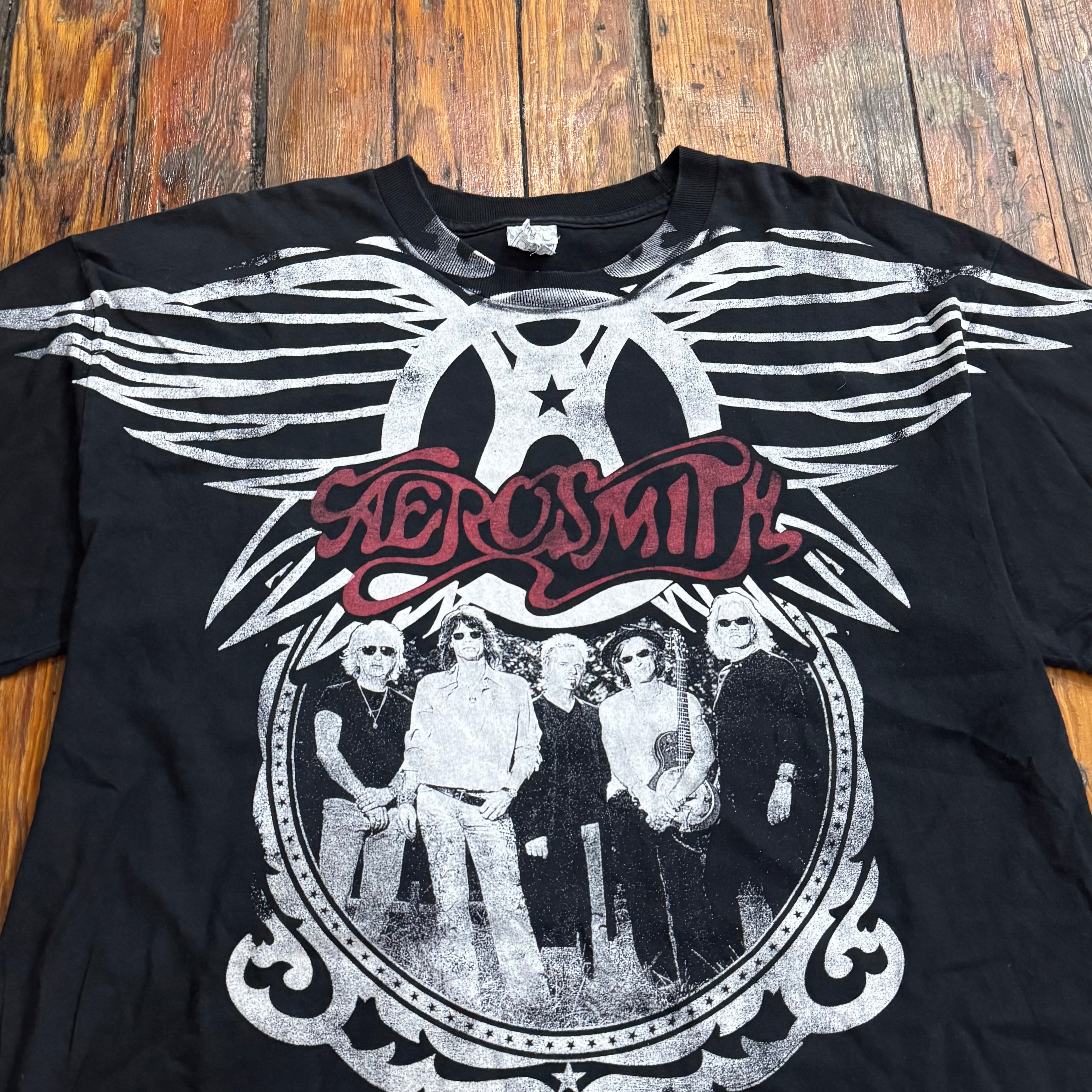 Y2K Aerosmith World Tour T-shirt Sz XL
