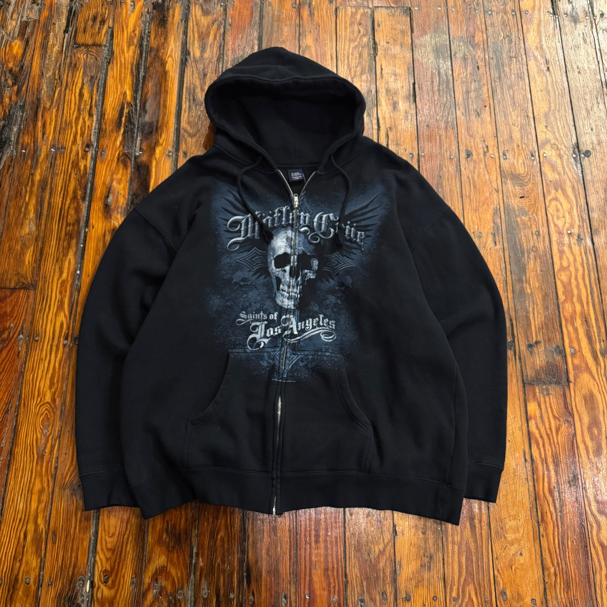 Y2K Motley Crue Zip-Up Hoodie Sz XL