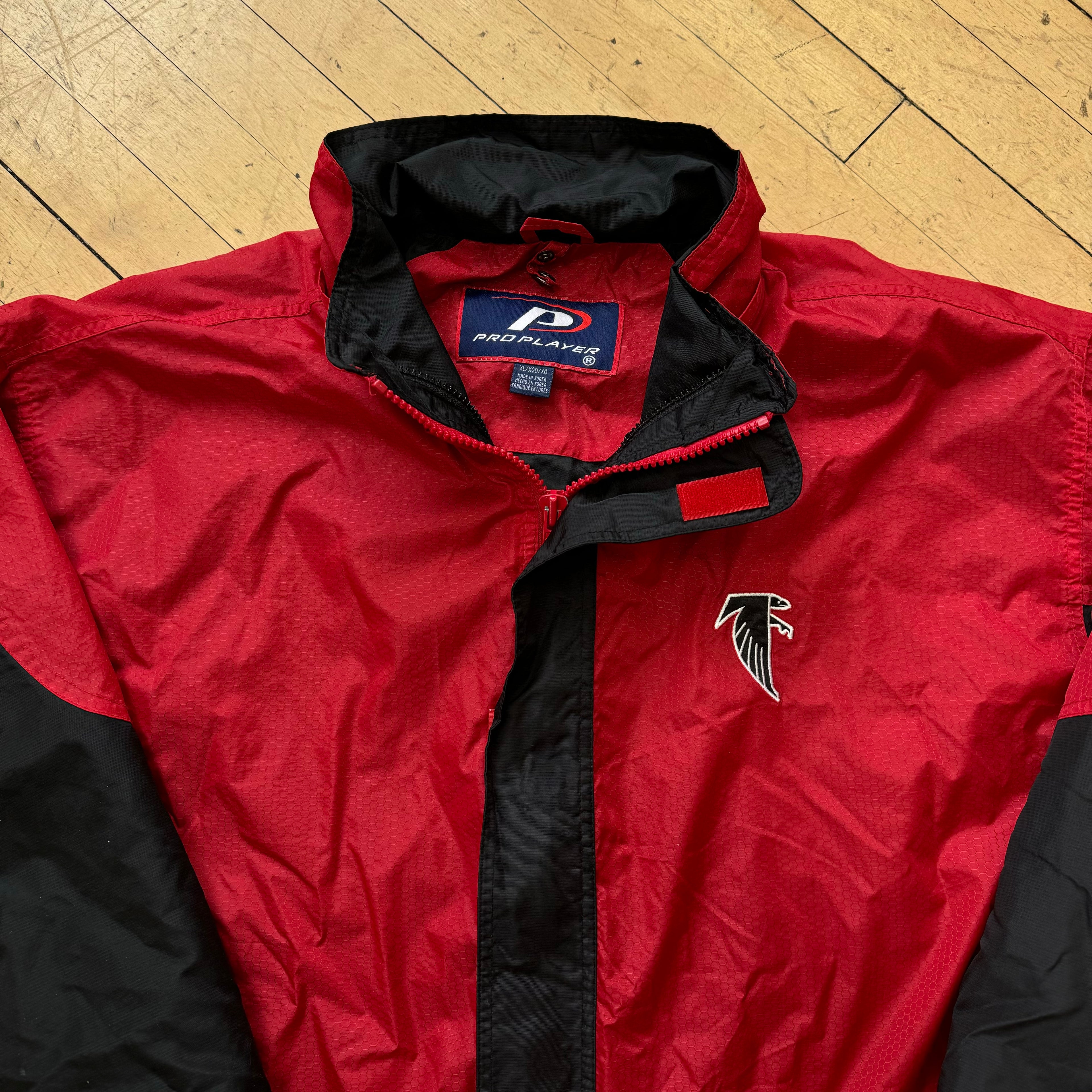 Vintage ProPlayer Atlanta Falcons Windbreaker Jacket Sz XL