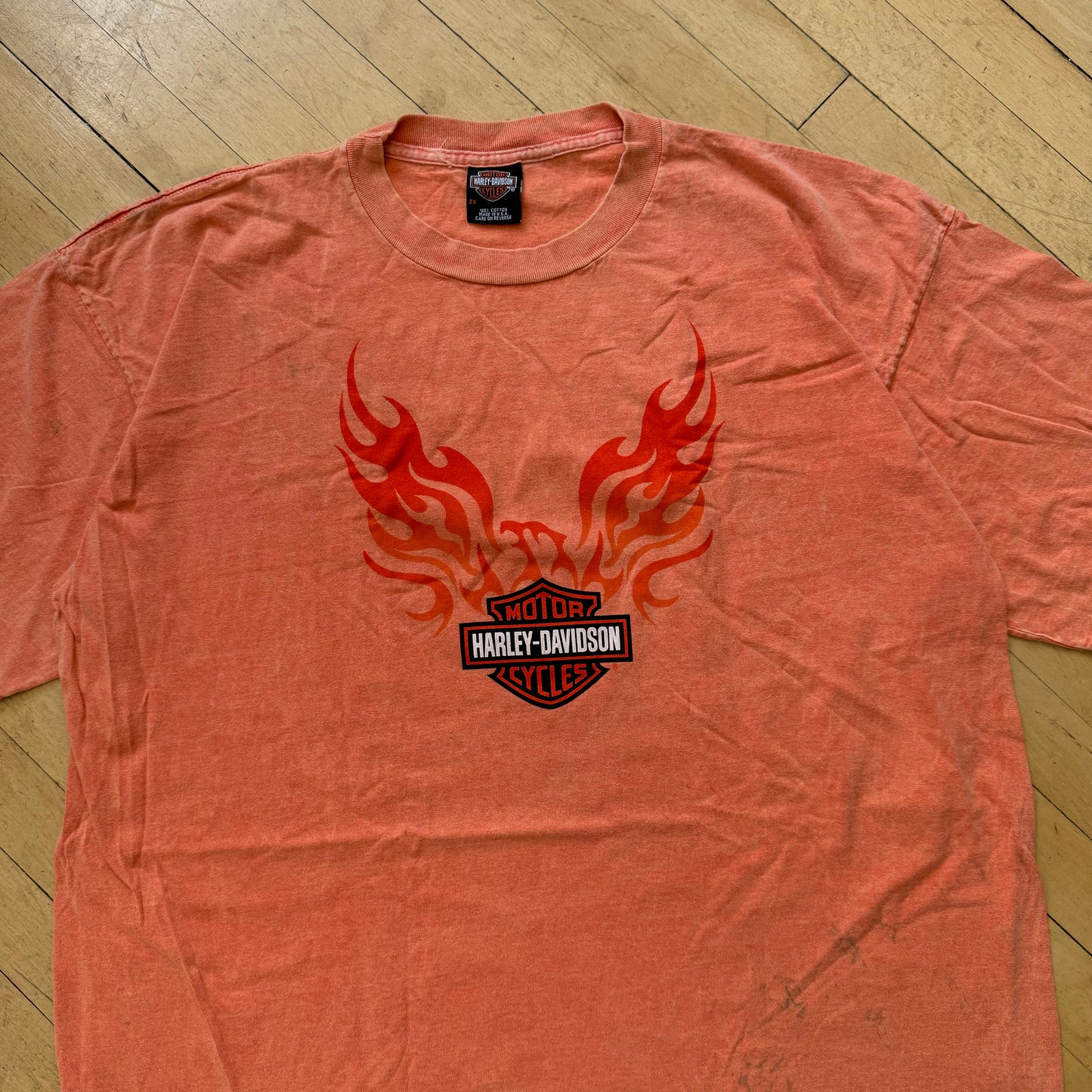 Vintage Harley Davidson Myrtle Beach Flame T-shirt Sz XXL