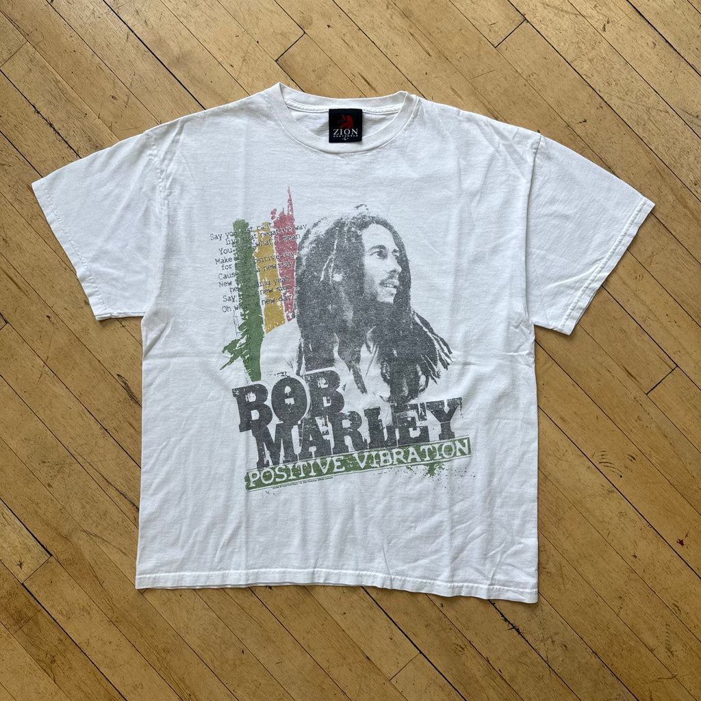 Y2K Bob Marley T-shirt Sz L