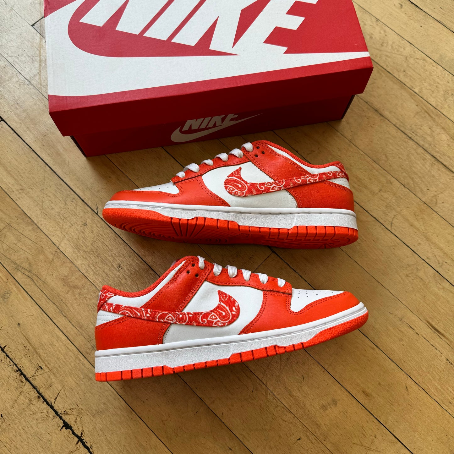 Nike Dunk Low Orange Paisley Sz 9w (DS)