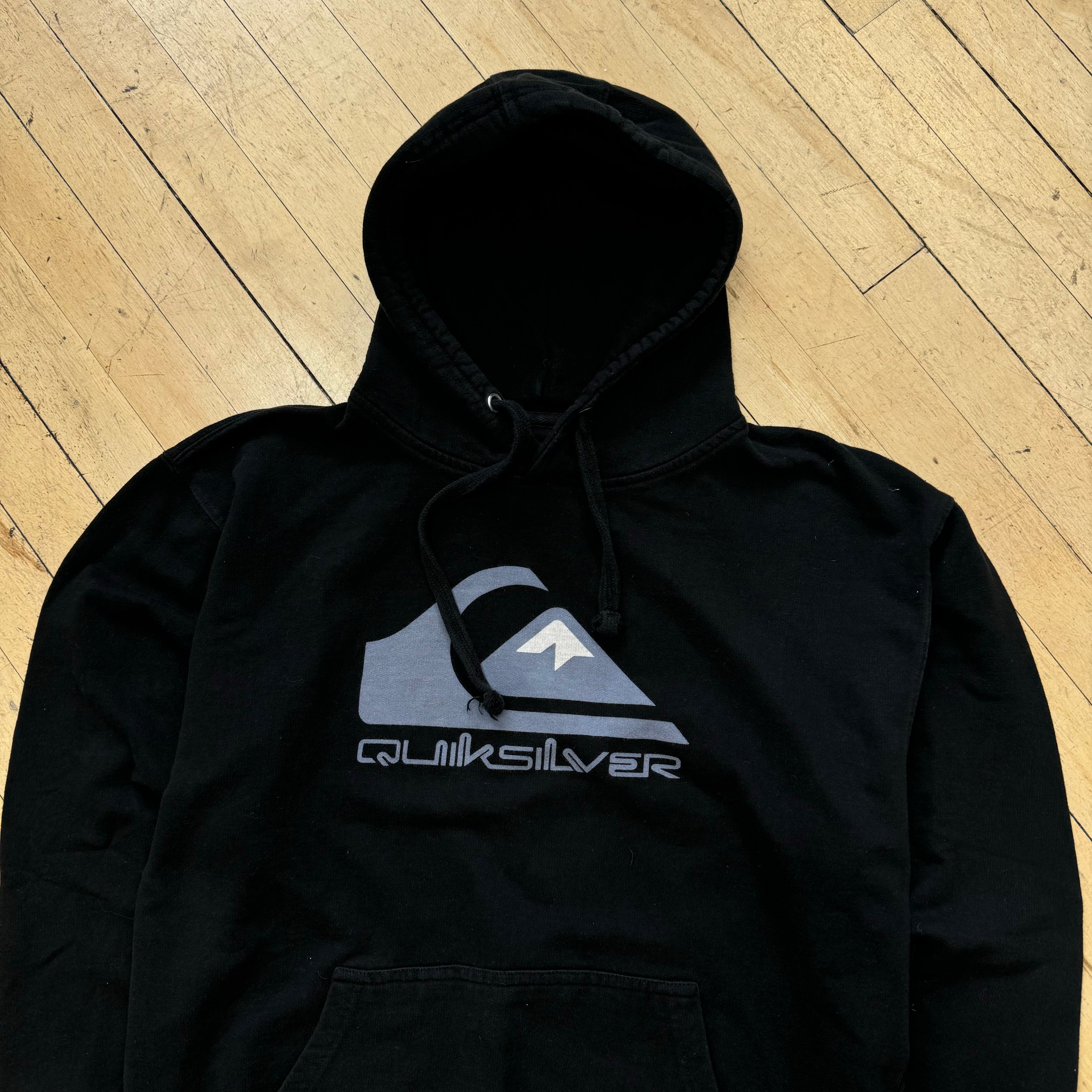 Vintage Quicksilver Logo Hoodie Sz L