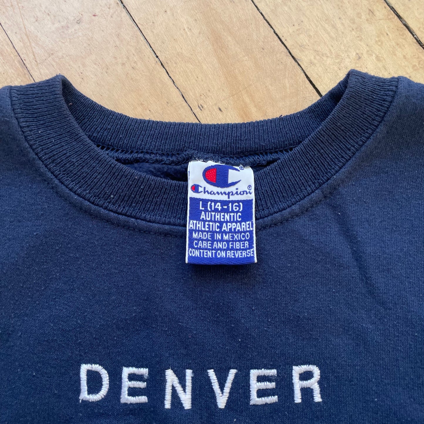 90s Champion Denver Broncos CrewNeck Sz YTH L