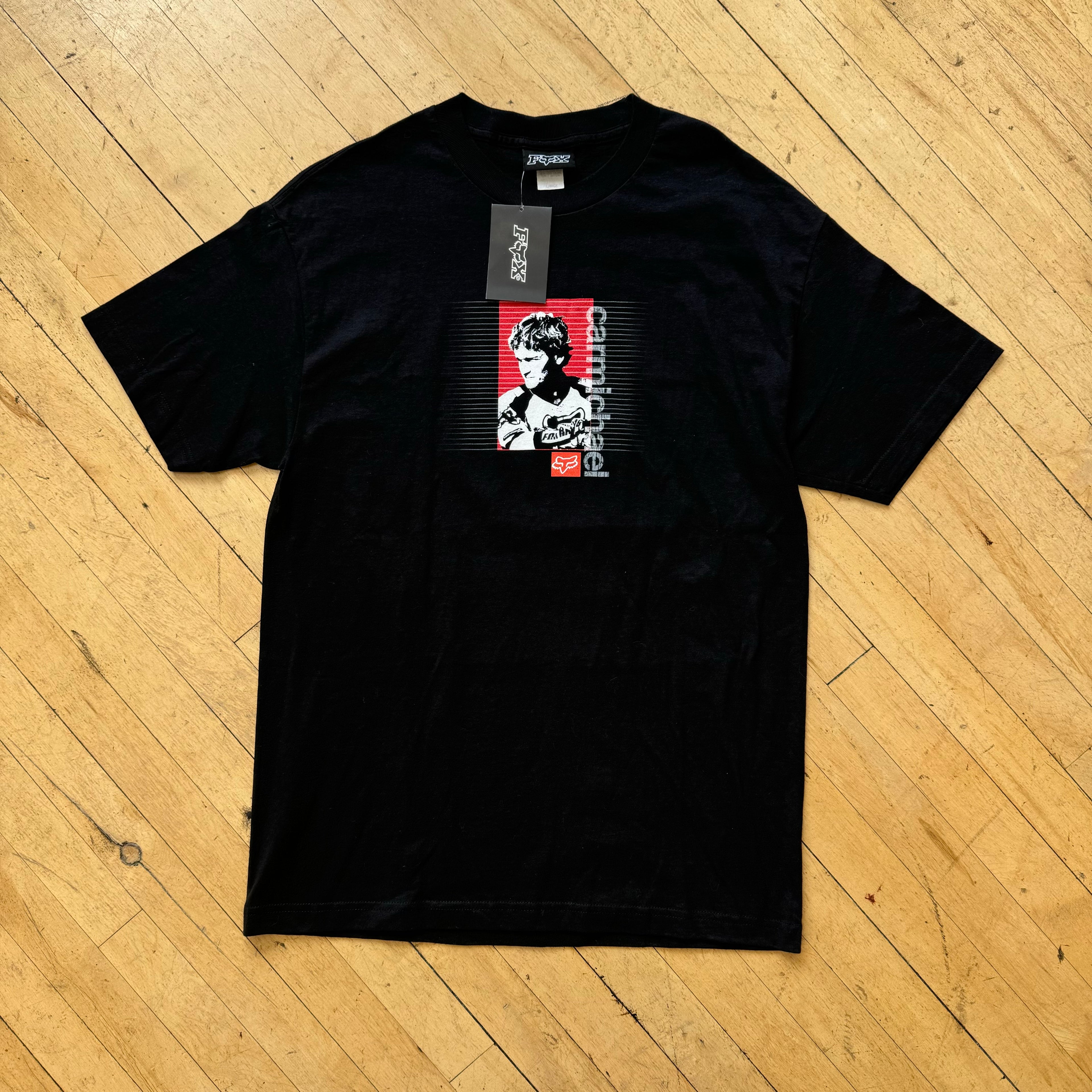 Y2K Fox MotoCross T-shirt Sz L