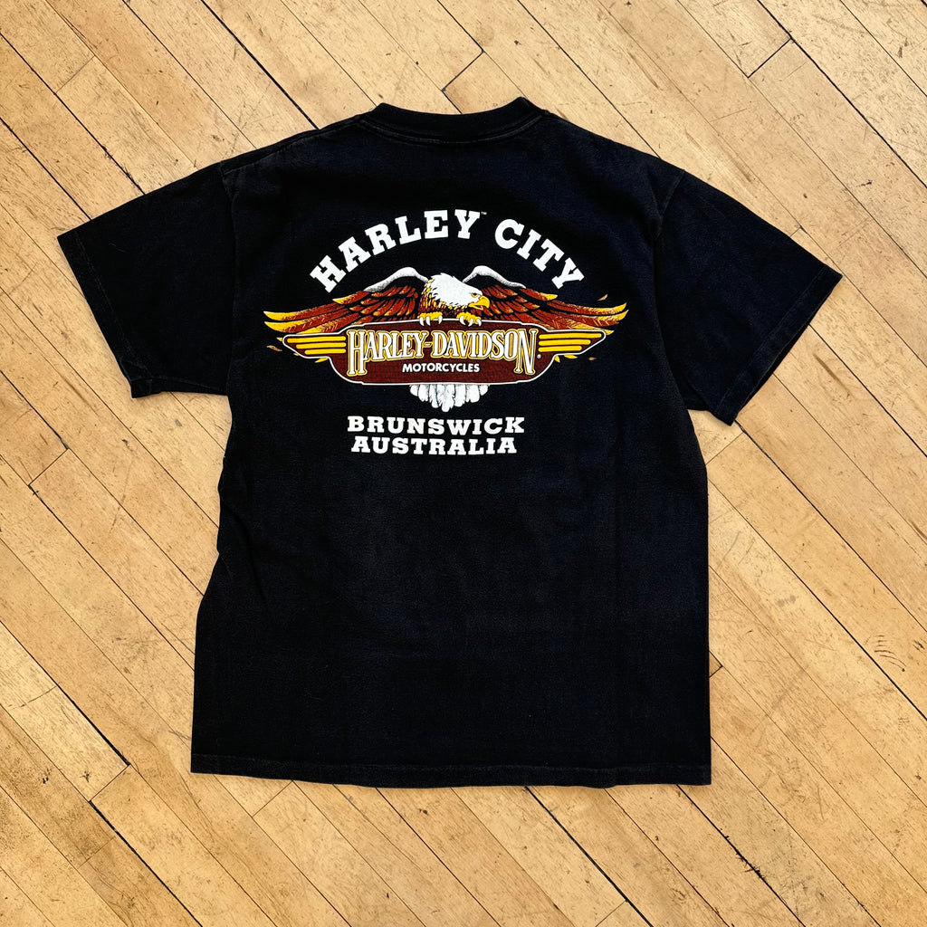 Vintage Harley Davidson Australia Crocodile T-shirt Sz M