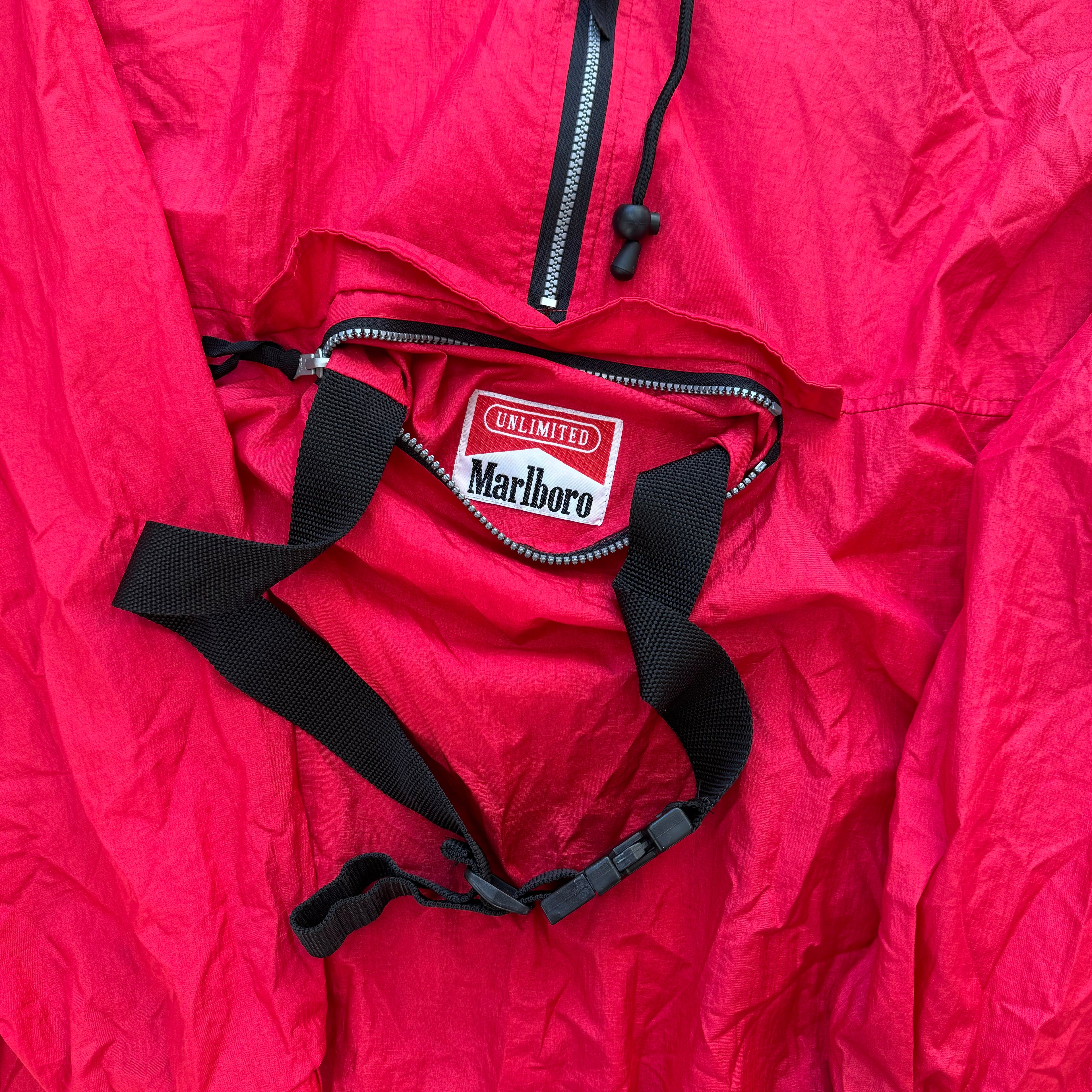 Vintage Marlboro Fanny Pack Jacket Sz XXL