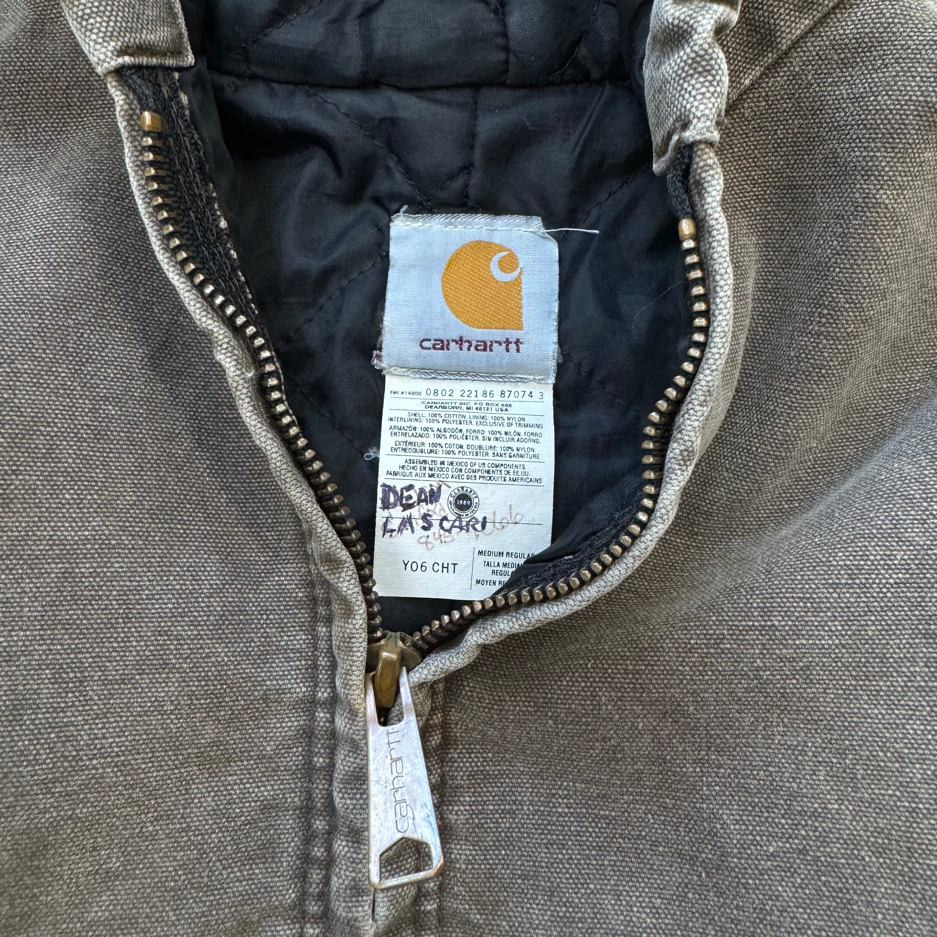 Vintage Faded Carhartt Hooded Jacket Sz YTH M