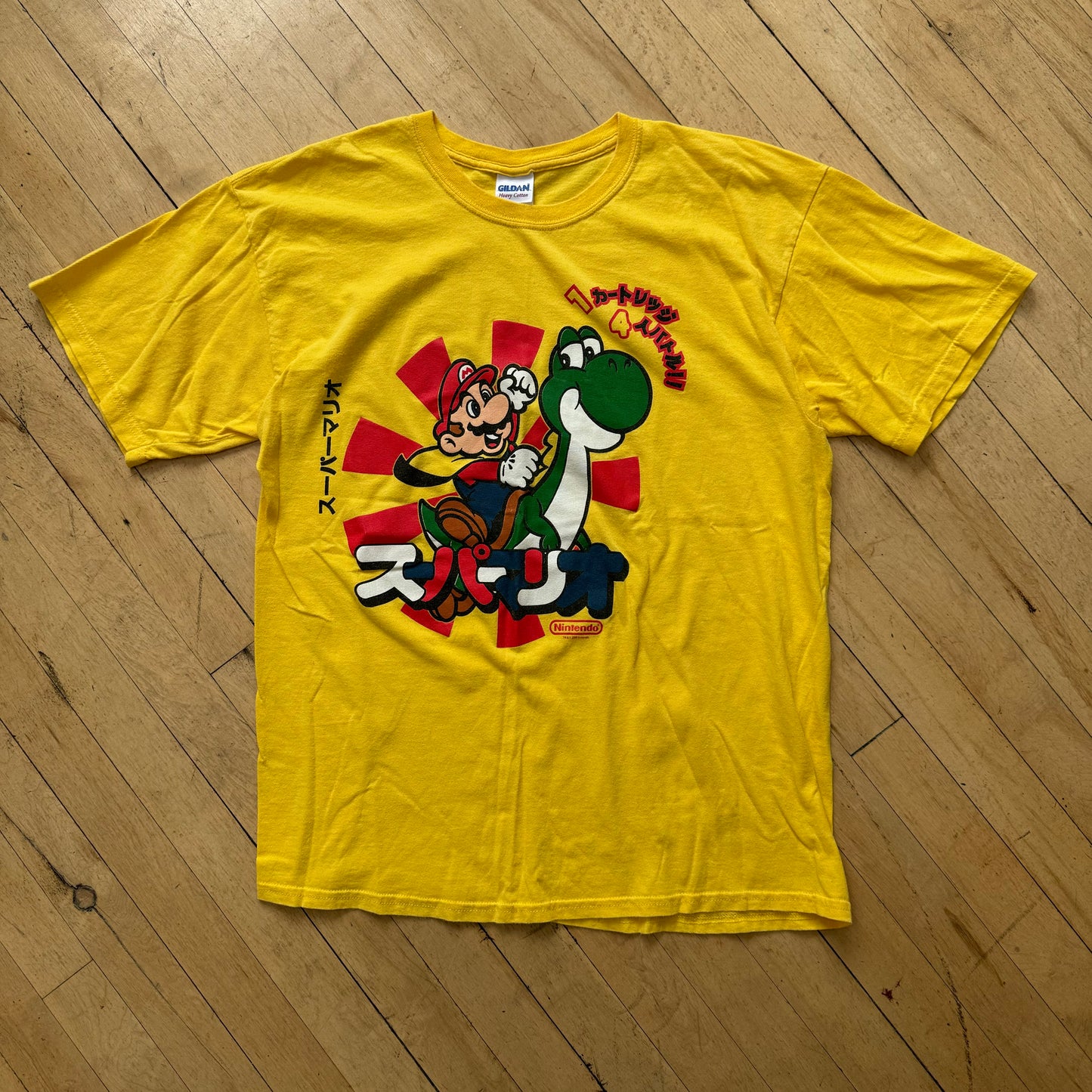 Vintage Y2K Mario T-shirt Sz L