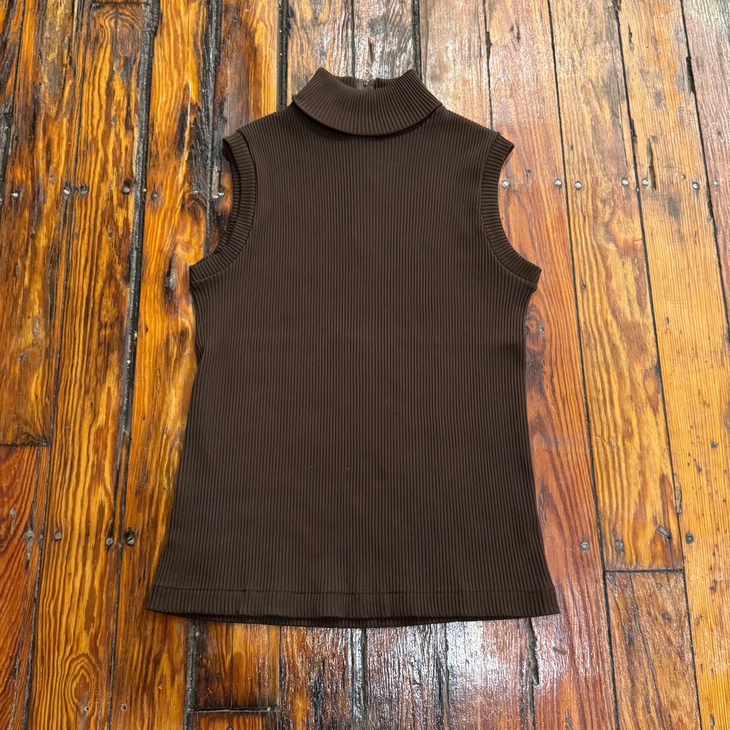 Vintage DonnKenyy Turtle Neck Tank Top Sz L