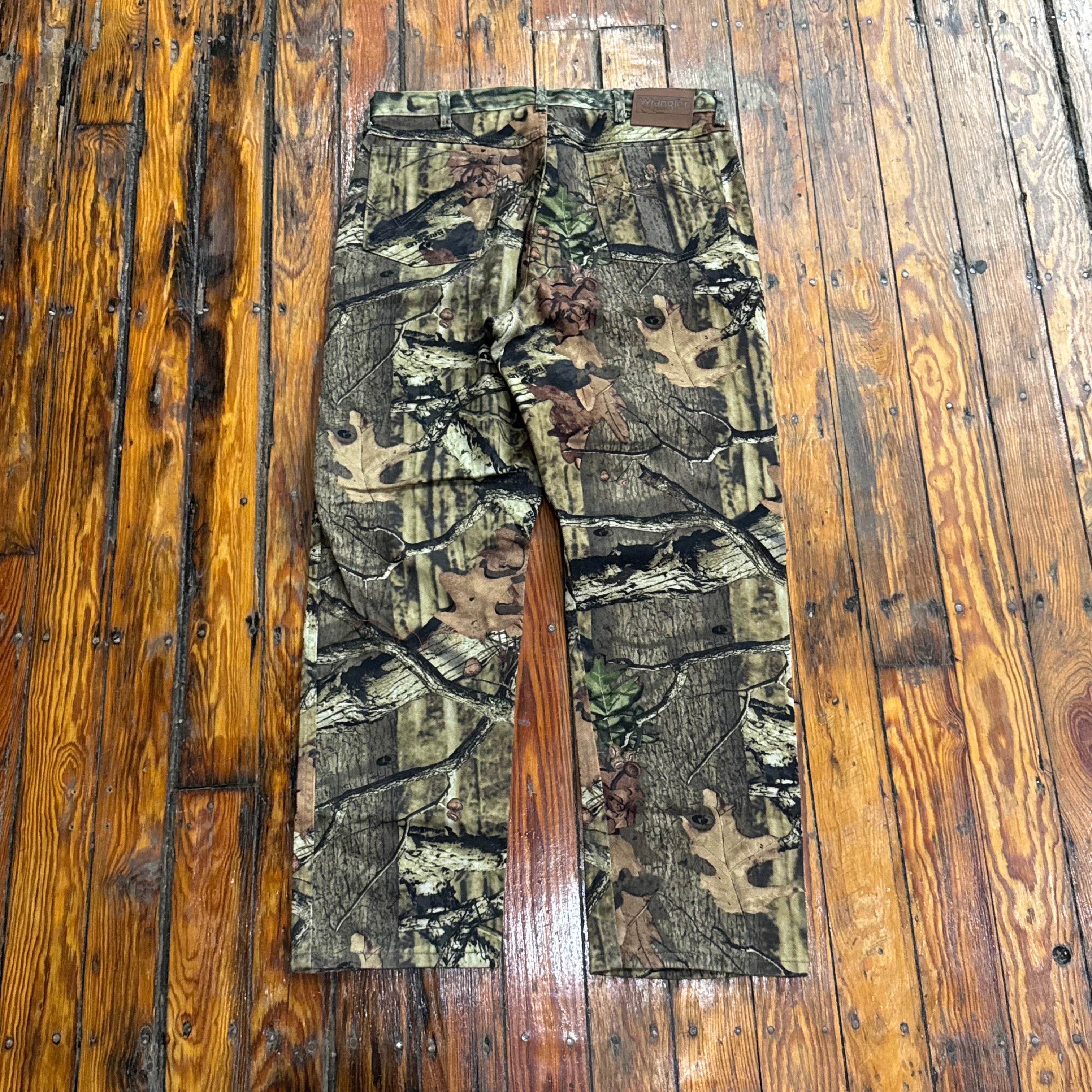 Vintage Wrangler Camo Denim Jeans Sz 36x32