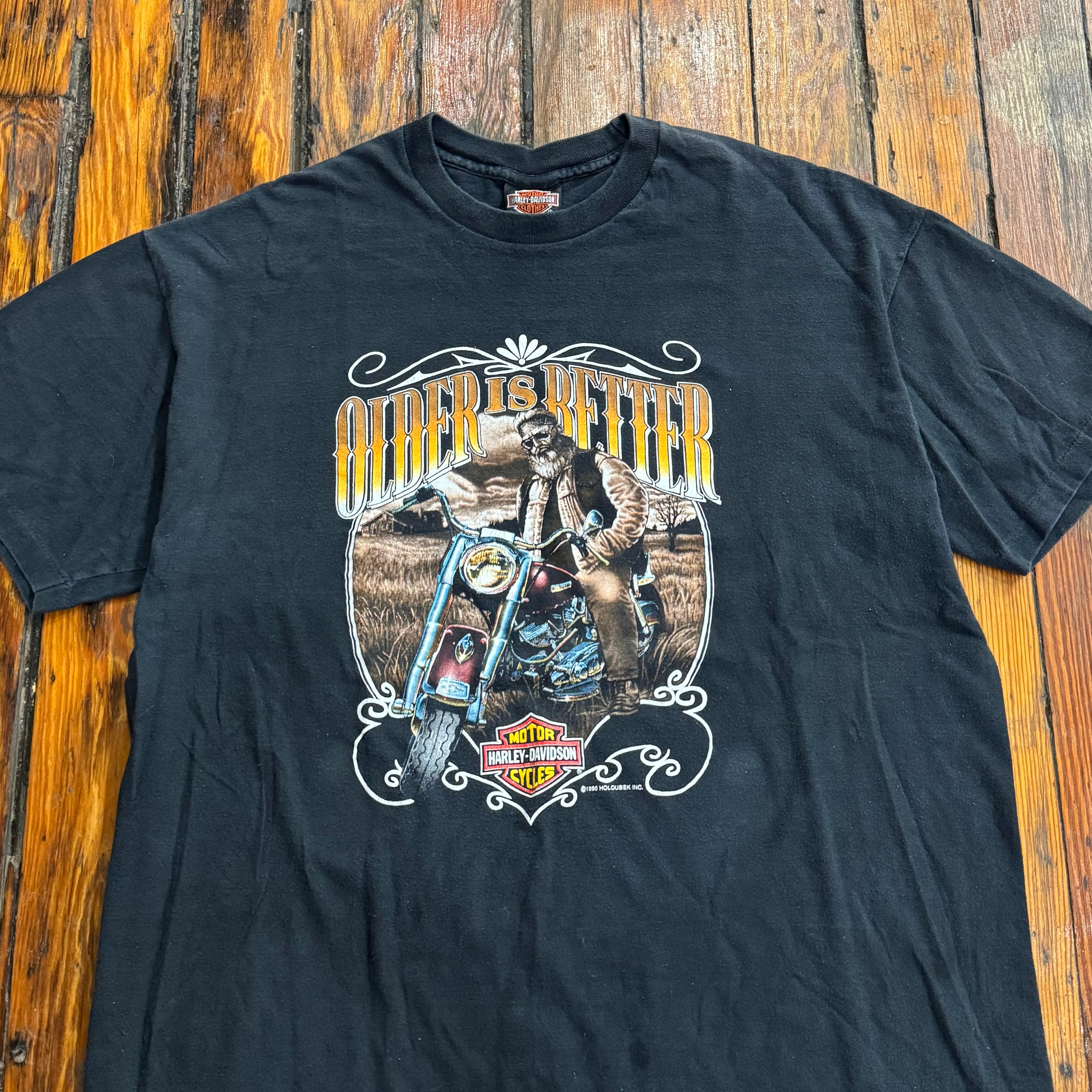 Vintage Harley Davidson Older is Better T-shirt Sz XL