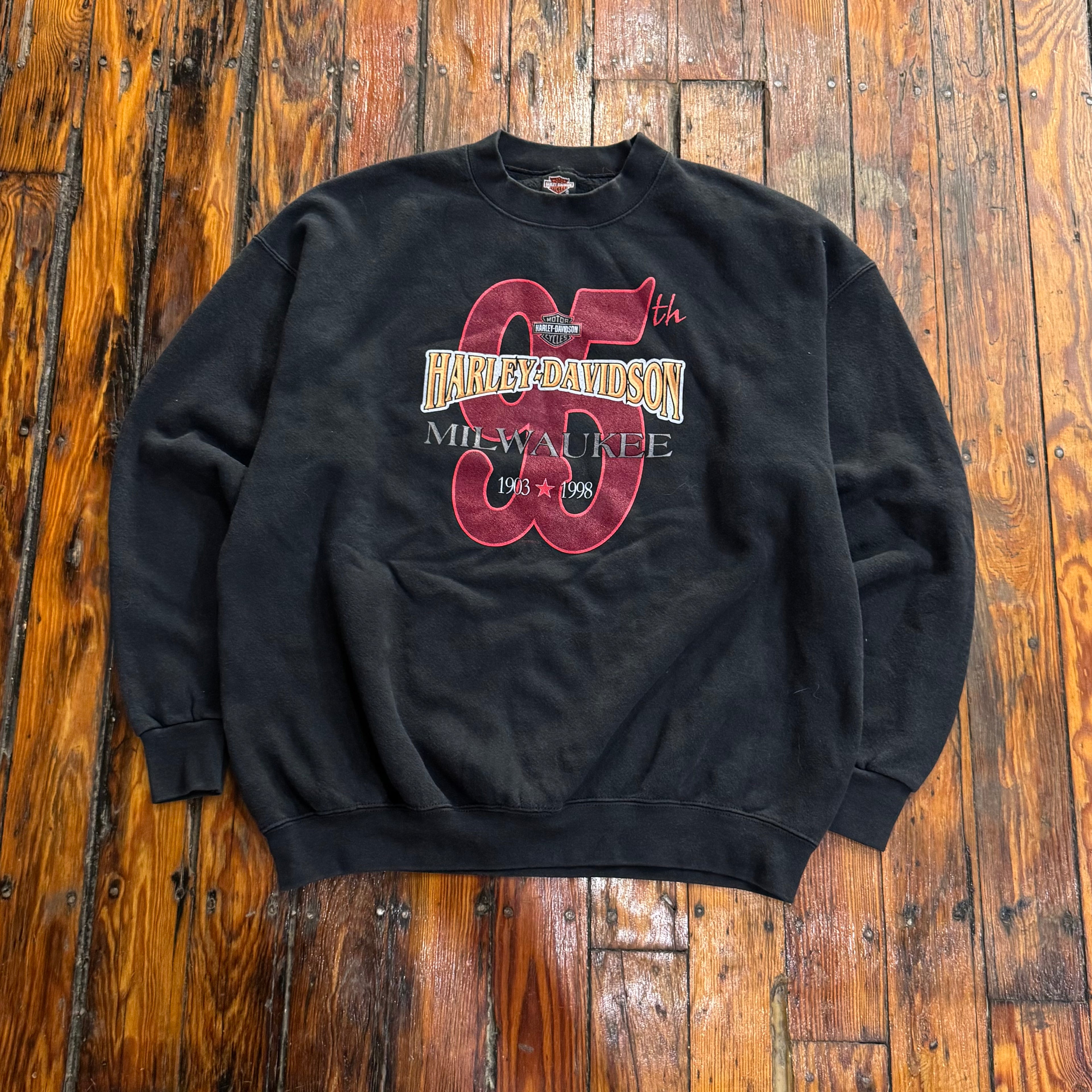 Vintage Harley Davidson 95th CrewNeck Sz XL