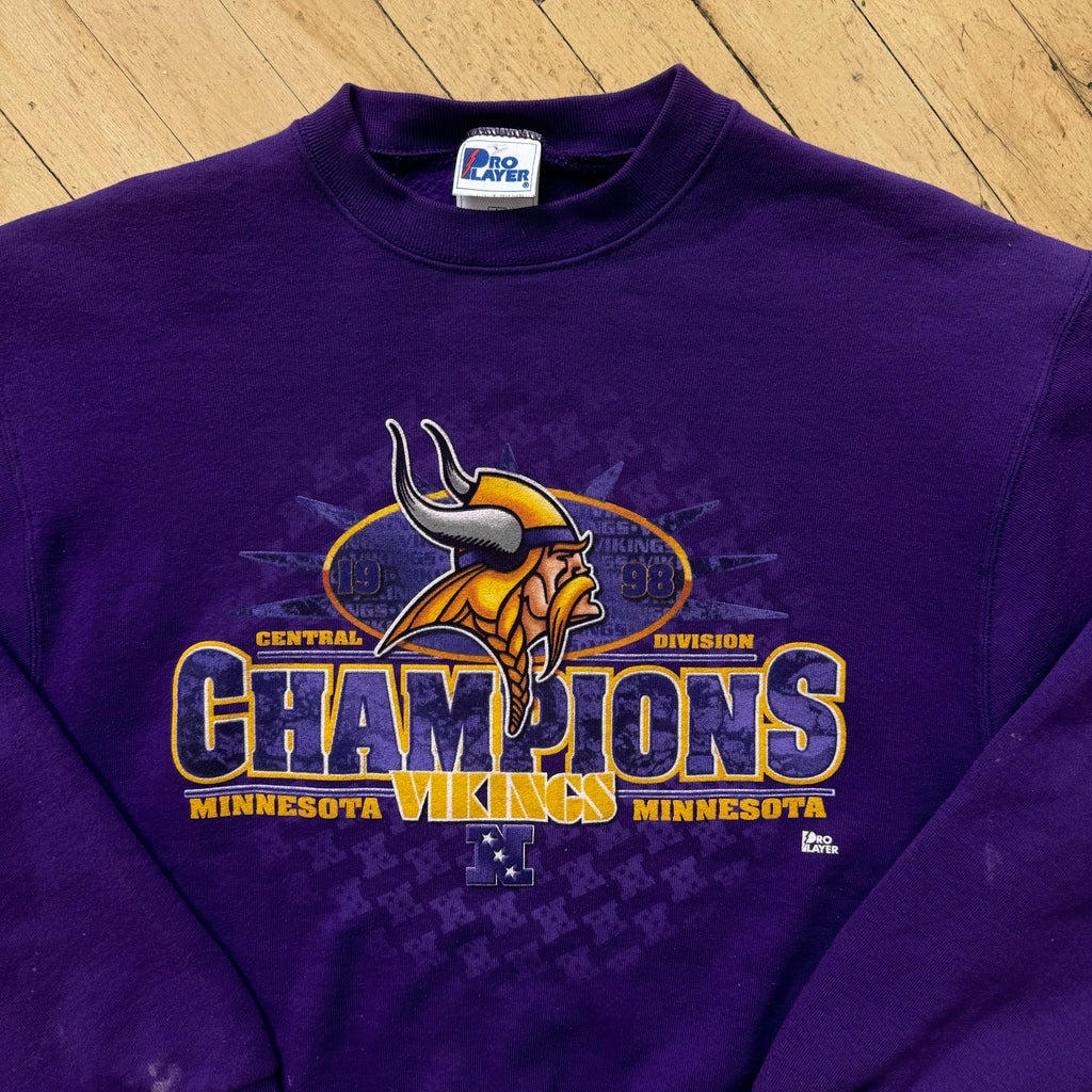 Vintage ProPlayer Minnesota Vikings CrewNeck Sz L