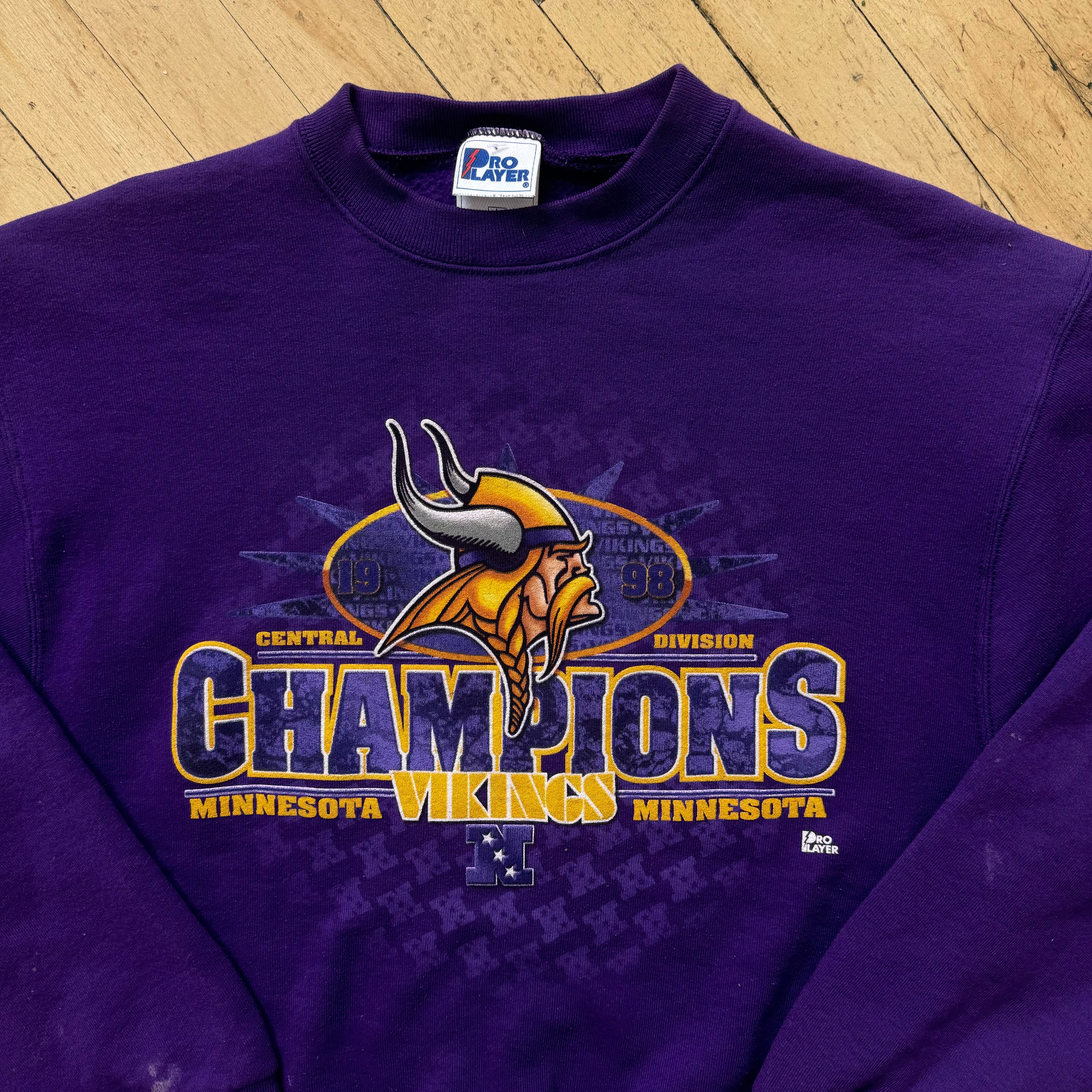 Vintage ProPlayer Minnesota Vikings CrewNeck Sz L
