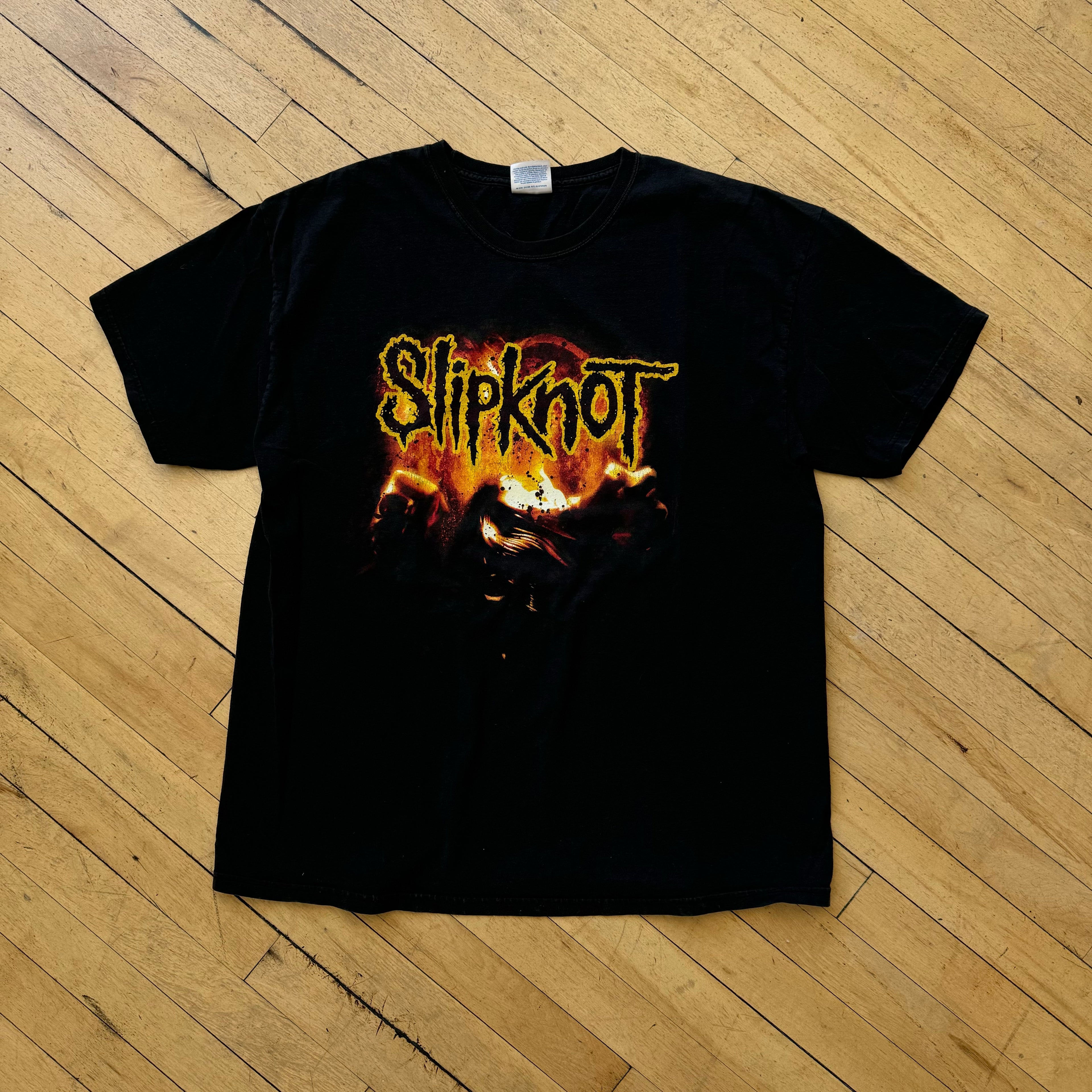 Vintage Slipknot SpellOut T-shirt Sz XL