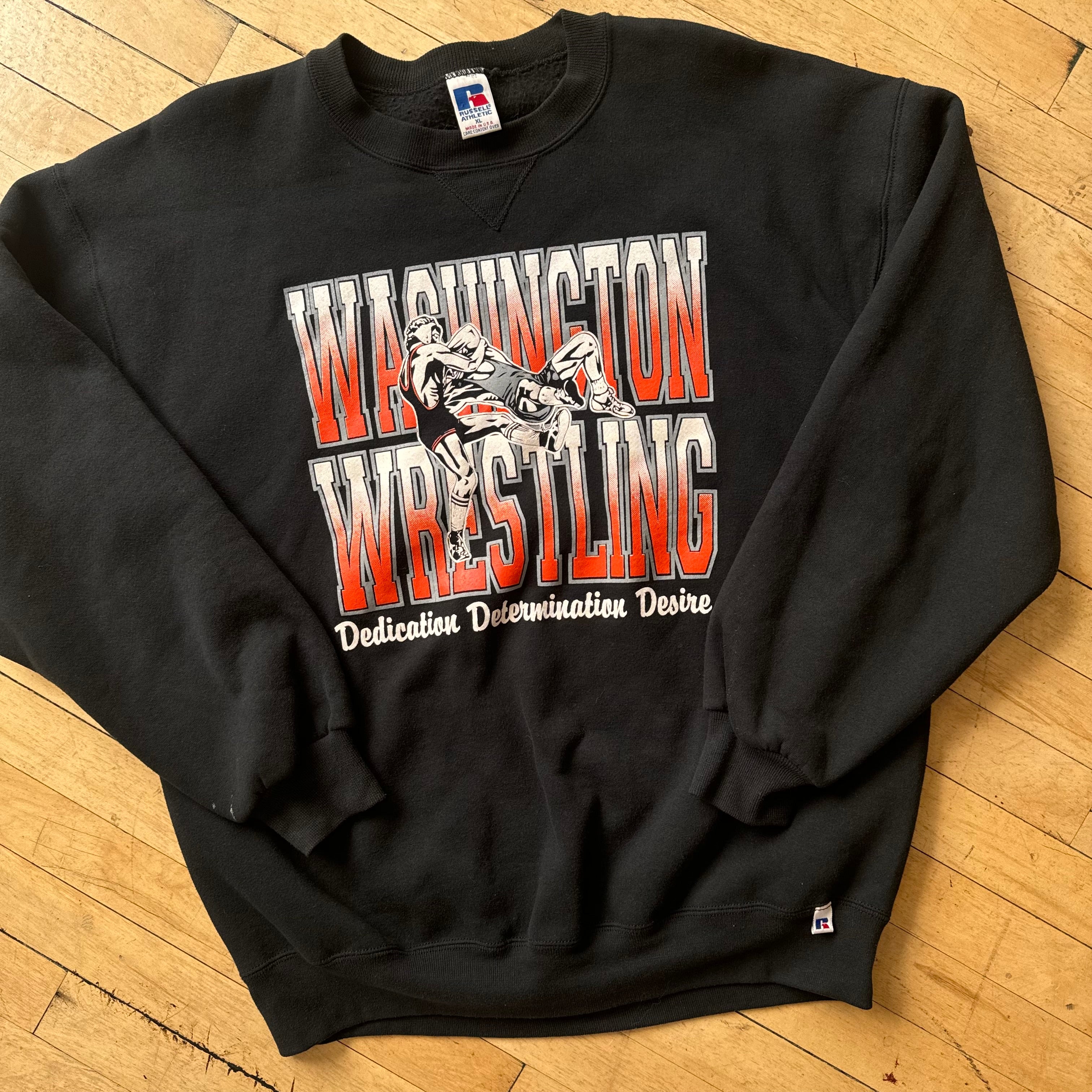Vintage Washington Warriors Wrestling Crewneck Sz XL