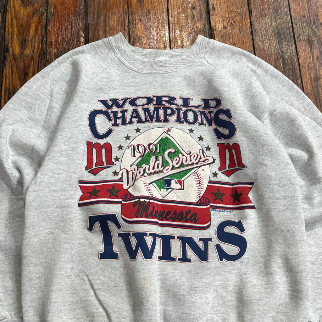 Vintage Minnesota Twins World Series Champions CrewNeck Sz L