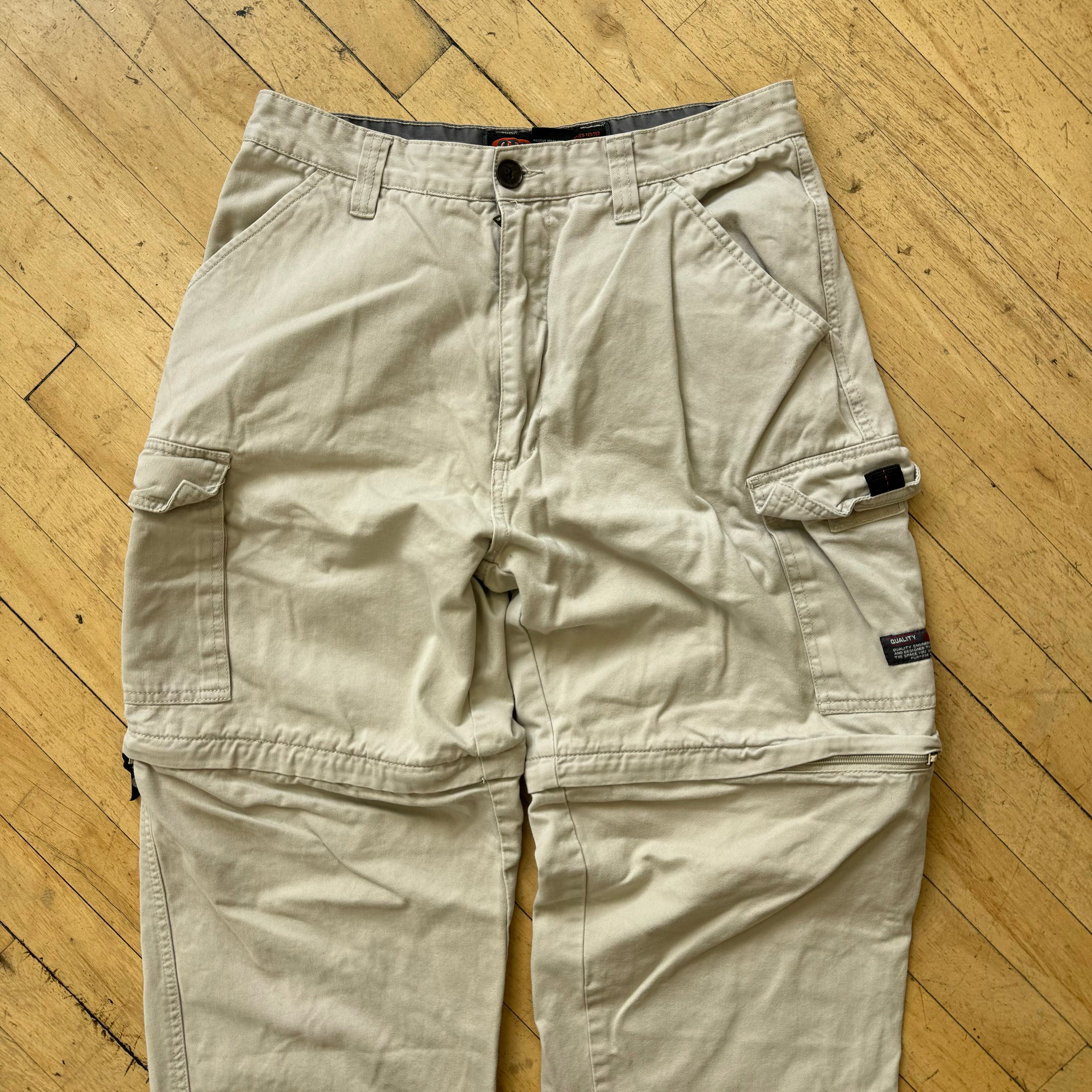 Vintage OTB Baggy Cargo Khaki Pants Sz 33