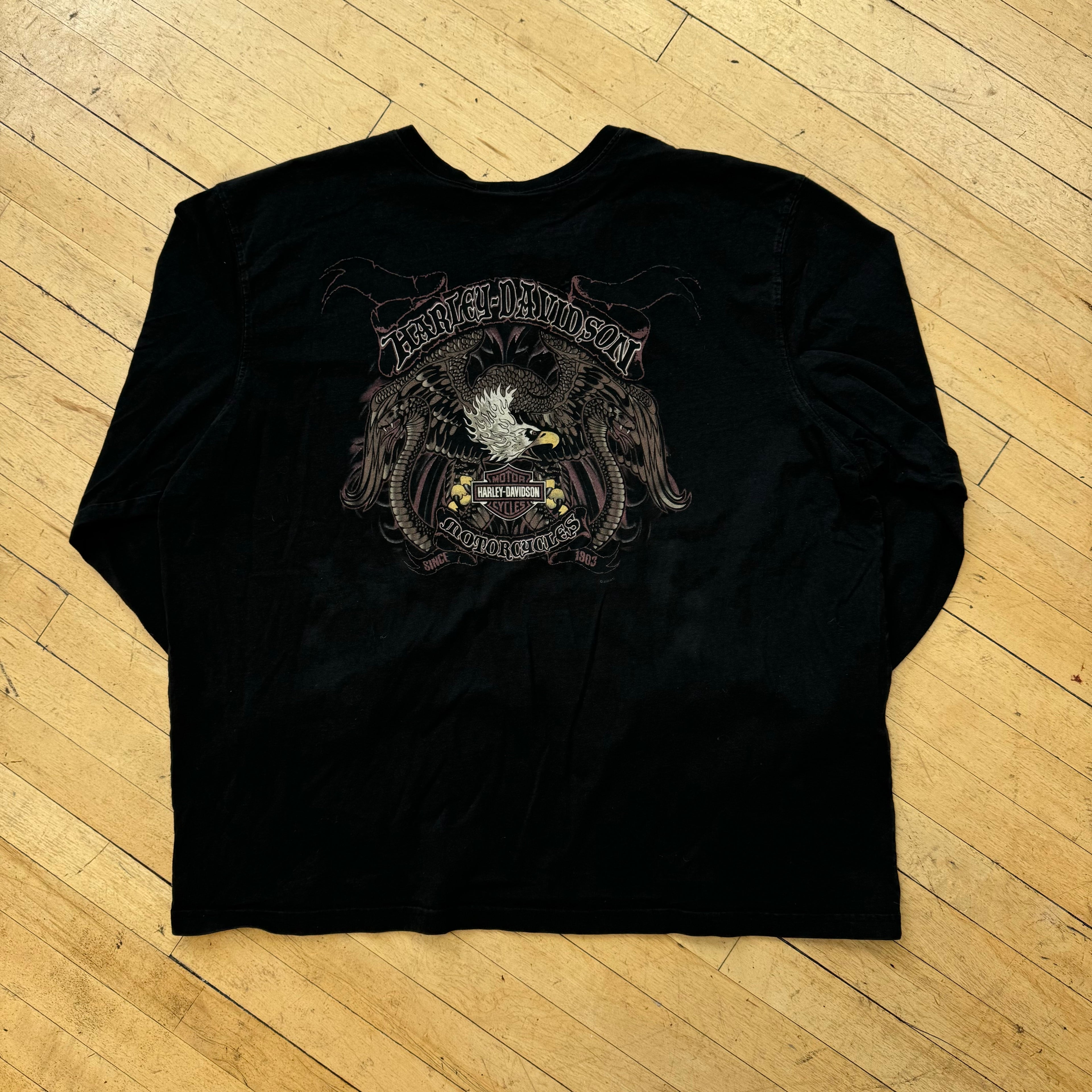 Y2K Harley Davidson Long Sleeve T-shirt Sz XXXL