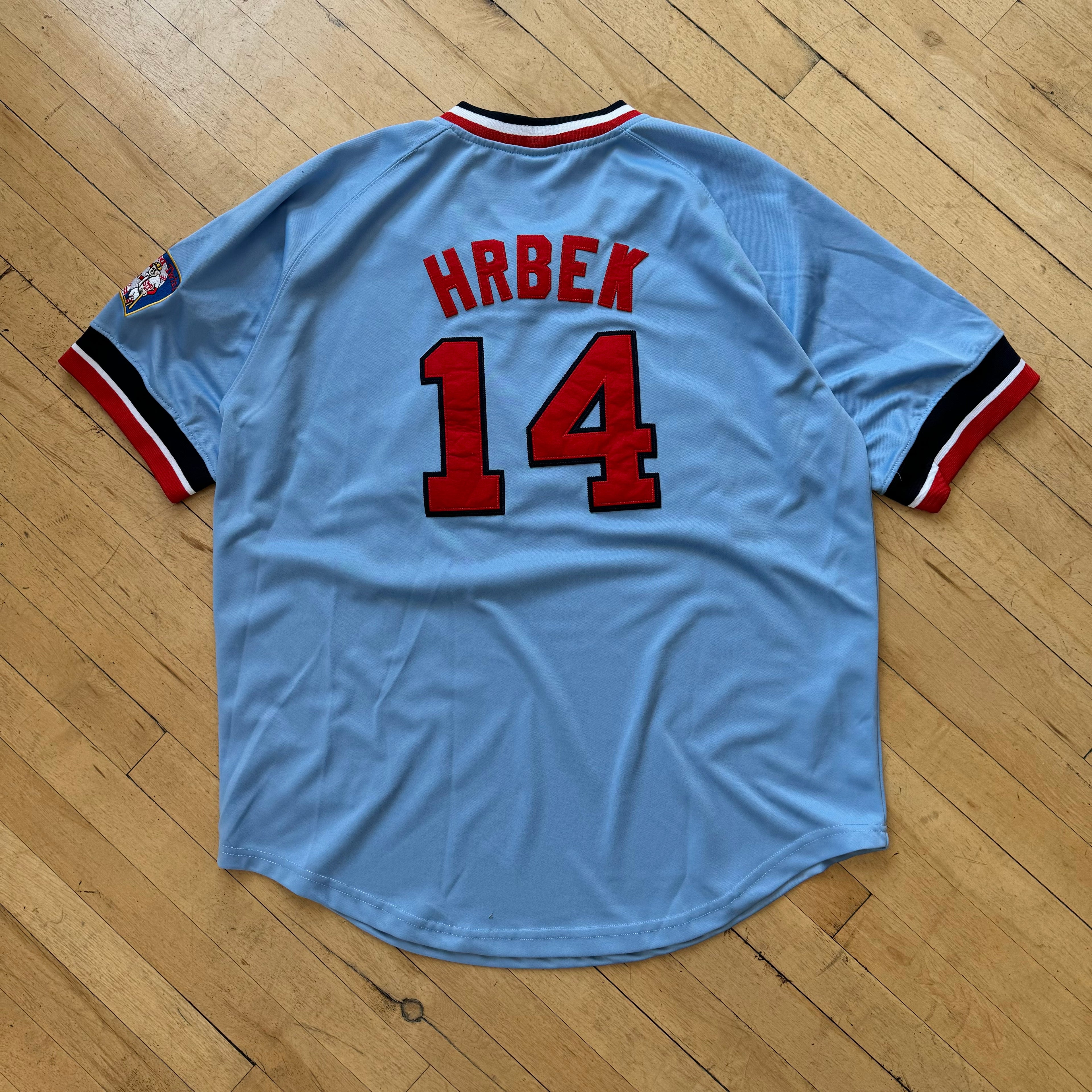 Minnesota Twins Majestic “Harbek” Baseball Jersey Sz XL